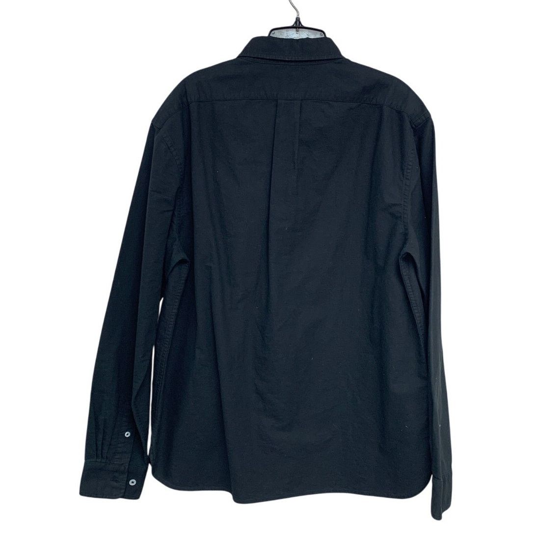 American Eagle Outfitters AE77 Mens Medium Black Long Sleeve Button Up Collared Shirt Size US M / EU 48-50 / 2 - 2 Thumbnail