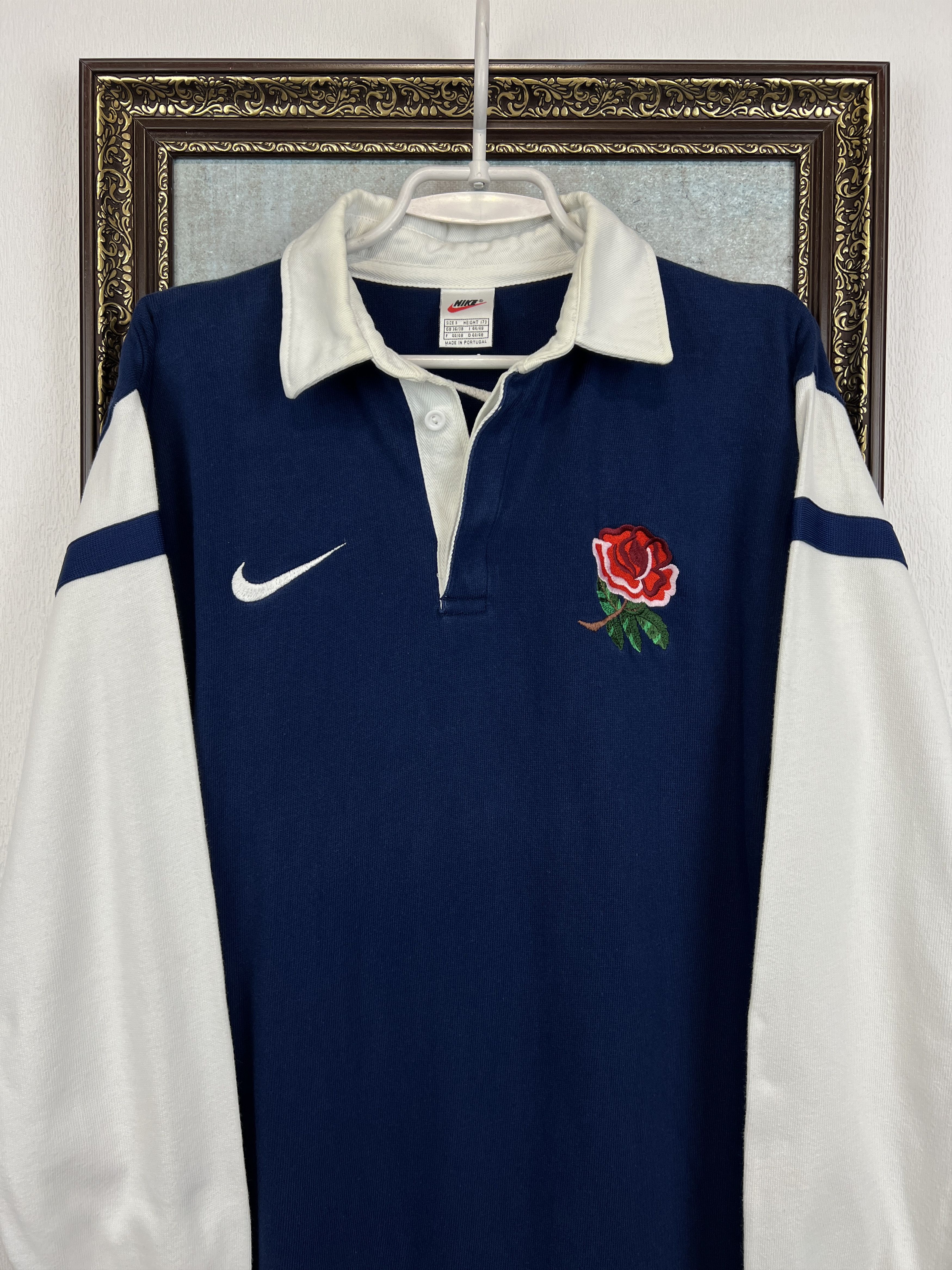 Nike Vintage 90's England Rugby Union Jersey Long Sleeve Shirt Size US S / EU 44-46 / 1 - 2 Thumbnail