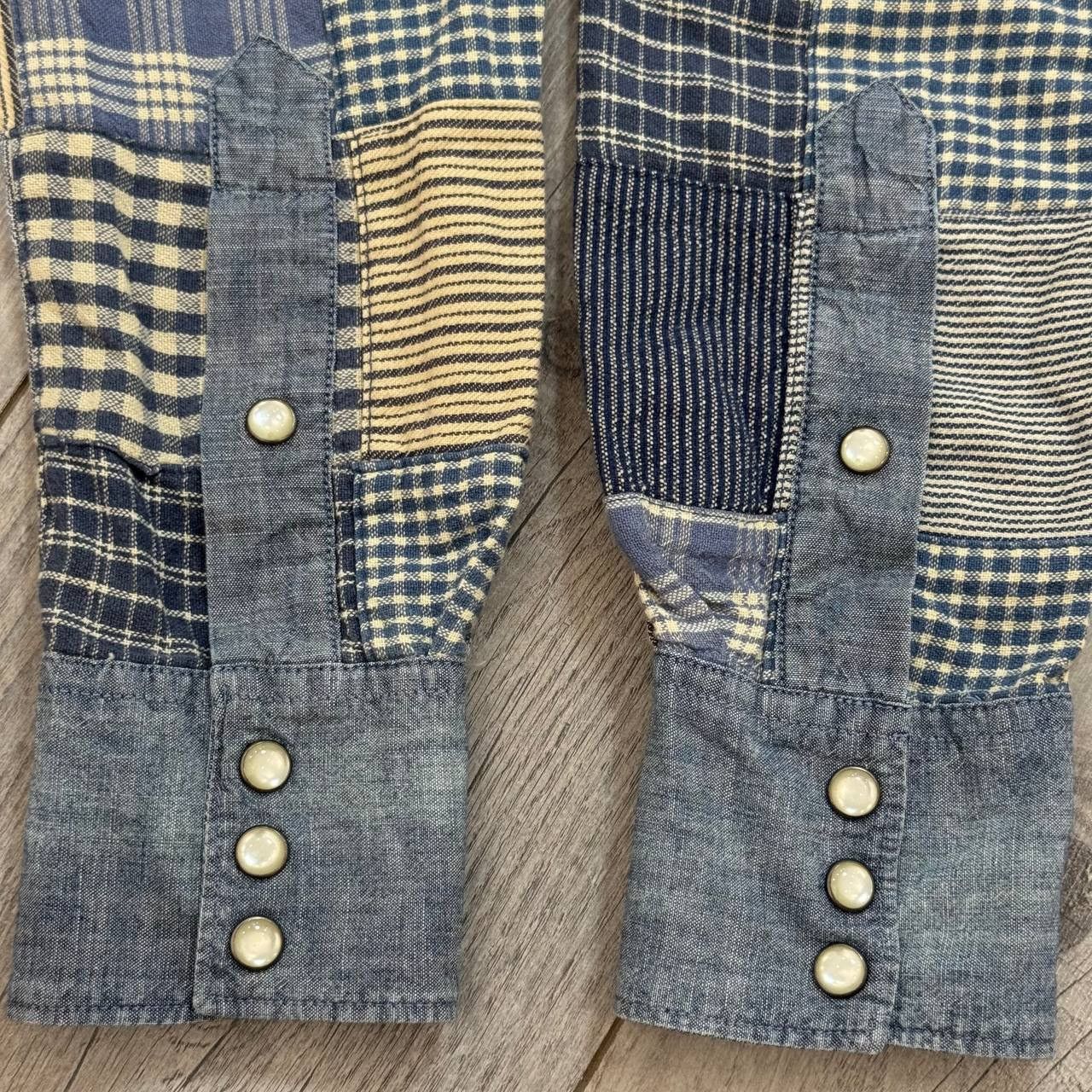Denim & Supply Ralph Lauren × Polo Ralph Lauren Denim & Supply Ralph Lauren Patchwork Shirt Size US XS / EU 42 / 0 - 2 Thumbnail
