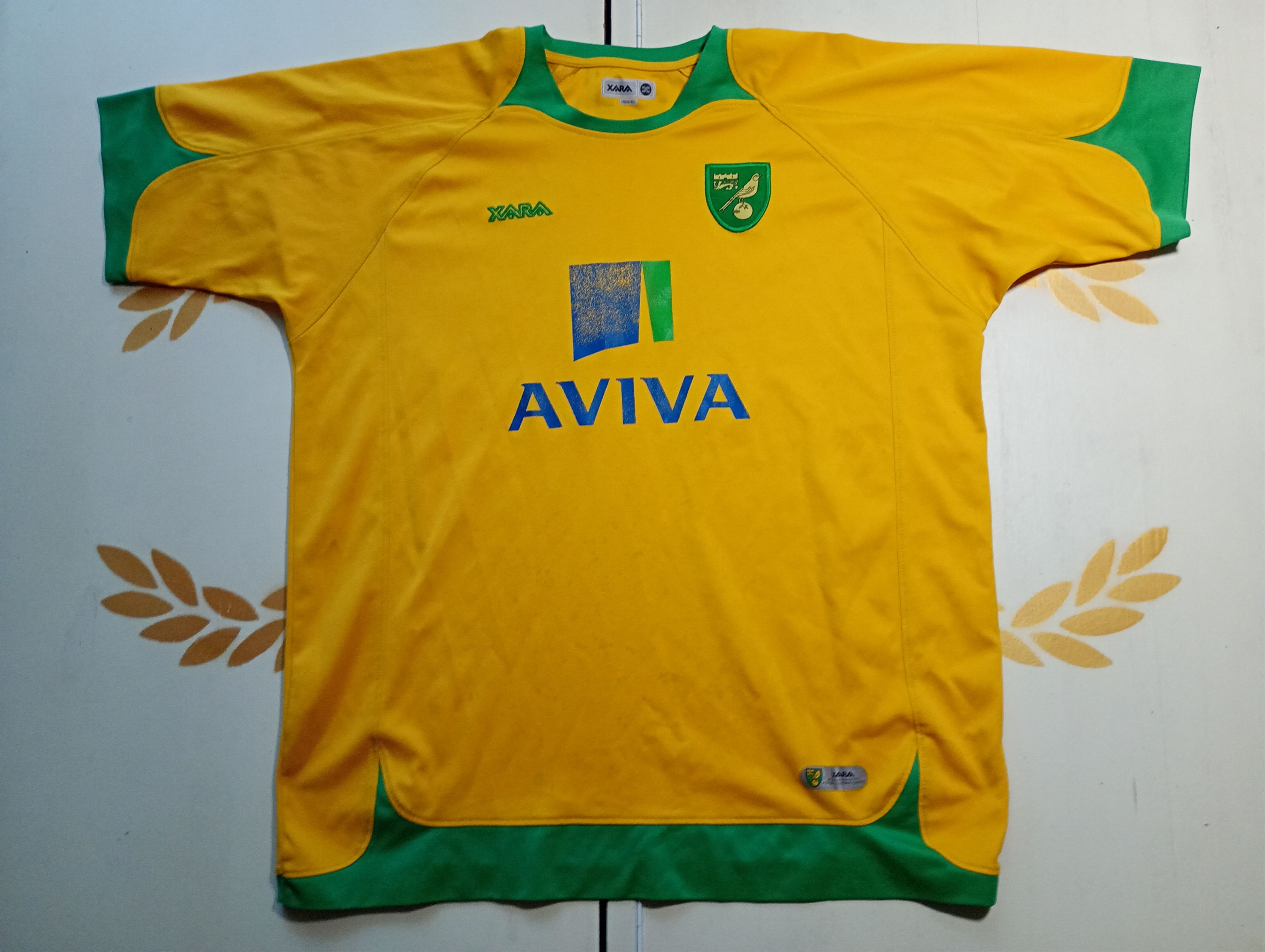 Vintage Xara Norwich City Jersey 2008-2010 Size US XL / EU 56 / 4 - 2 Thumbnail