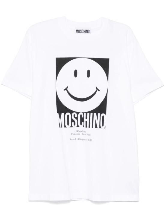 Moschino MOSCHINO Men T-Shirts 251ZZJ0723 02411001 White Size US M / EU 48-50 / 2 - 1 Thumbnail
