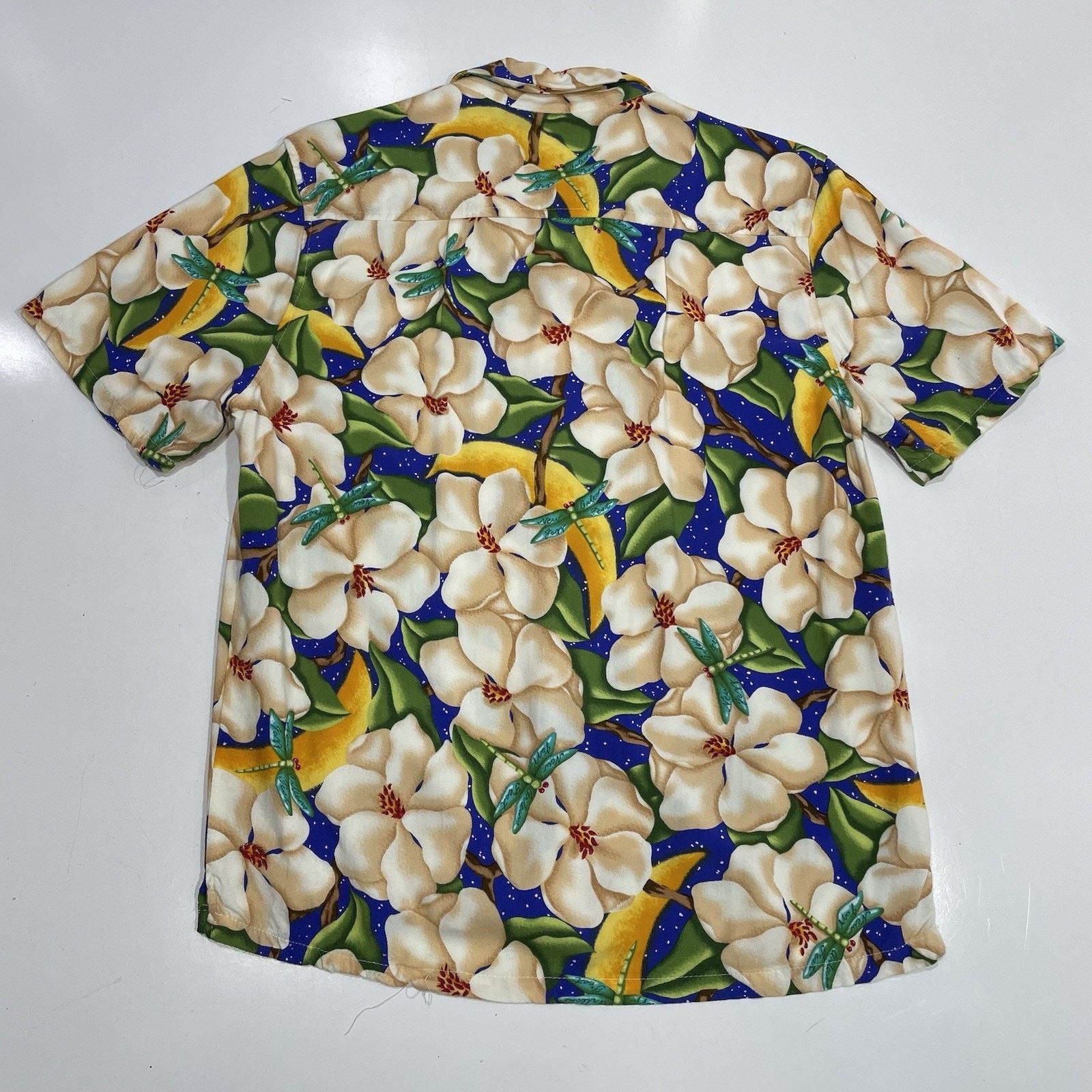 Reyn Spooner Bayou Wear Shirt Men’s S Magnolia Dragonfly Jazz Fest Rayon Size US S / EU 44-46 / 1 - 7 Thumbnail