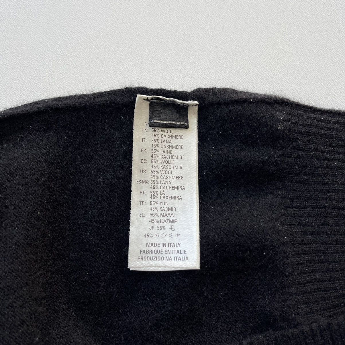 Diesel Diesel Logo Cashmere/Wool Sweater Jumper Black Rare Size US L / EU 52-54 / 3 - 8 Thumbnail