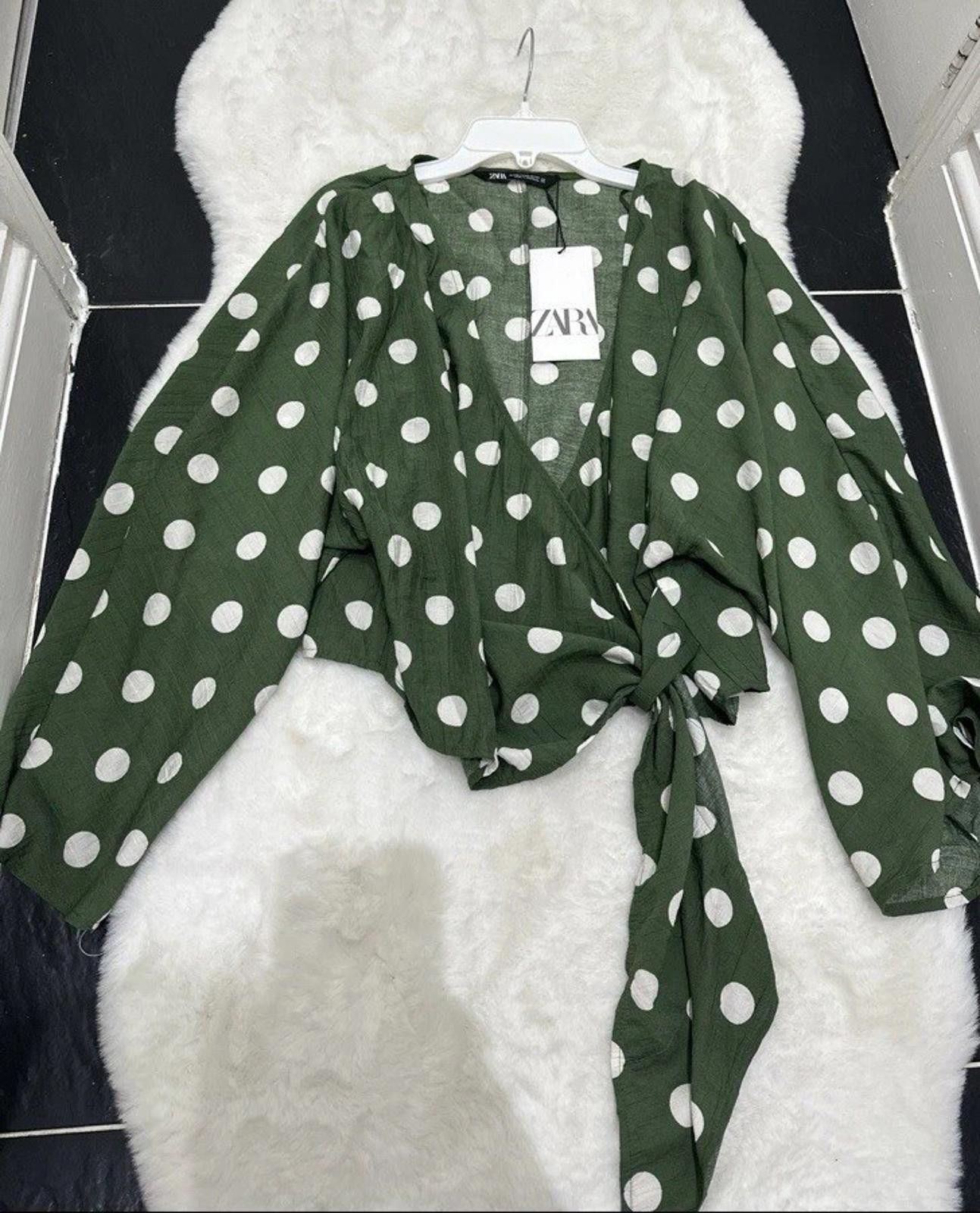 Zara Zara Polka Wrapped Top XS Size XS / US 0-2 / IT 36-38 - 1 Preview