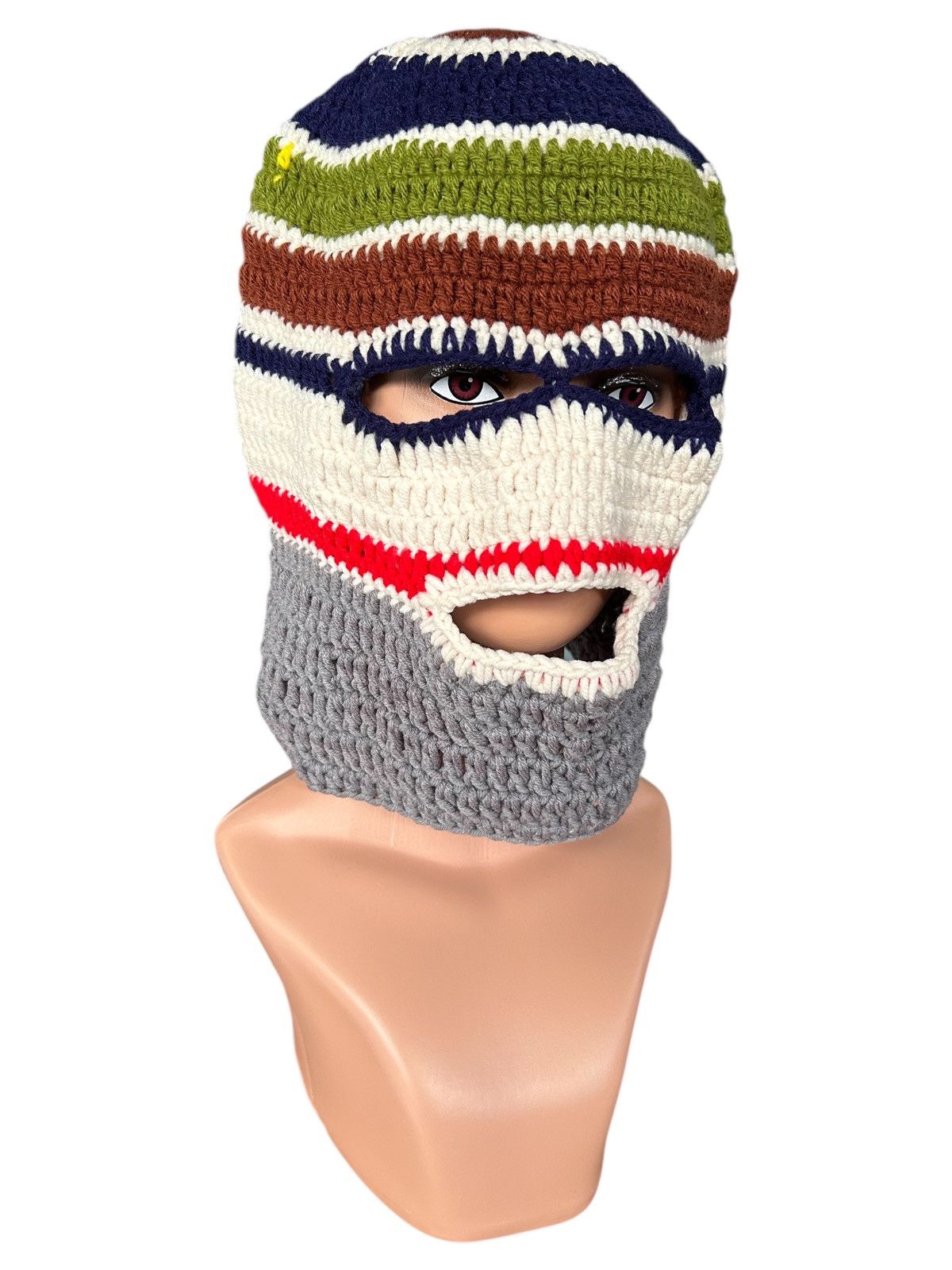 Japanese Brand × Kapital × Vintage Rare Crochet Knitted Handmade Balaclava Masked Size ONE SIZE - 1 Thumbnail