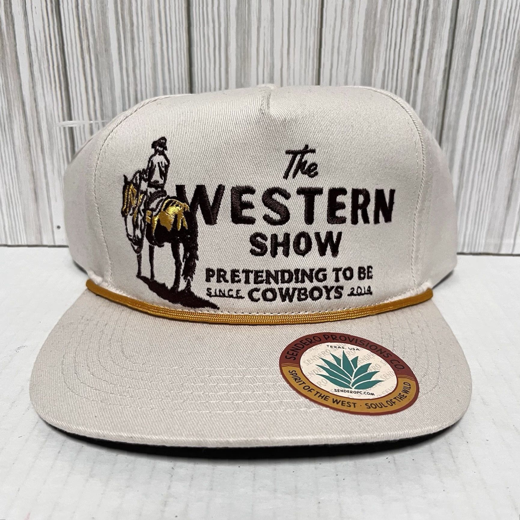 Vintage Sendero Provisions Hat Cap Snapback Western Cowboy Trucker Cream One Size Men Size ONE SIZE - 2 Thumbnail