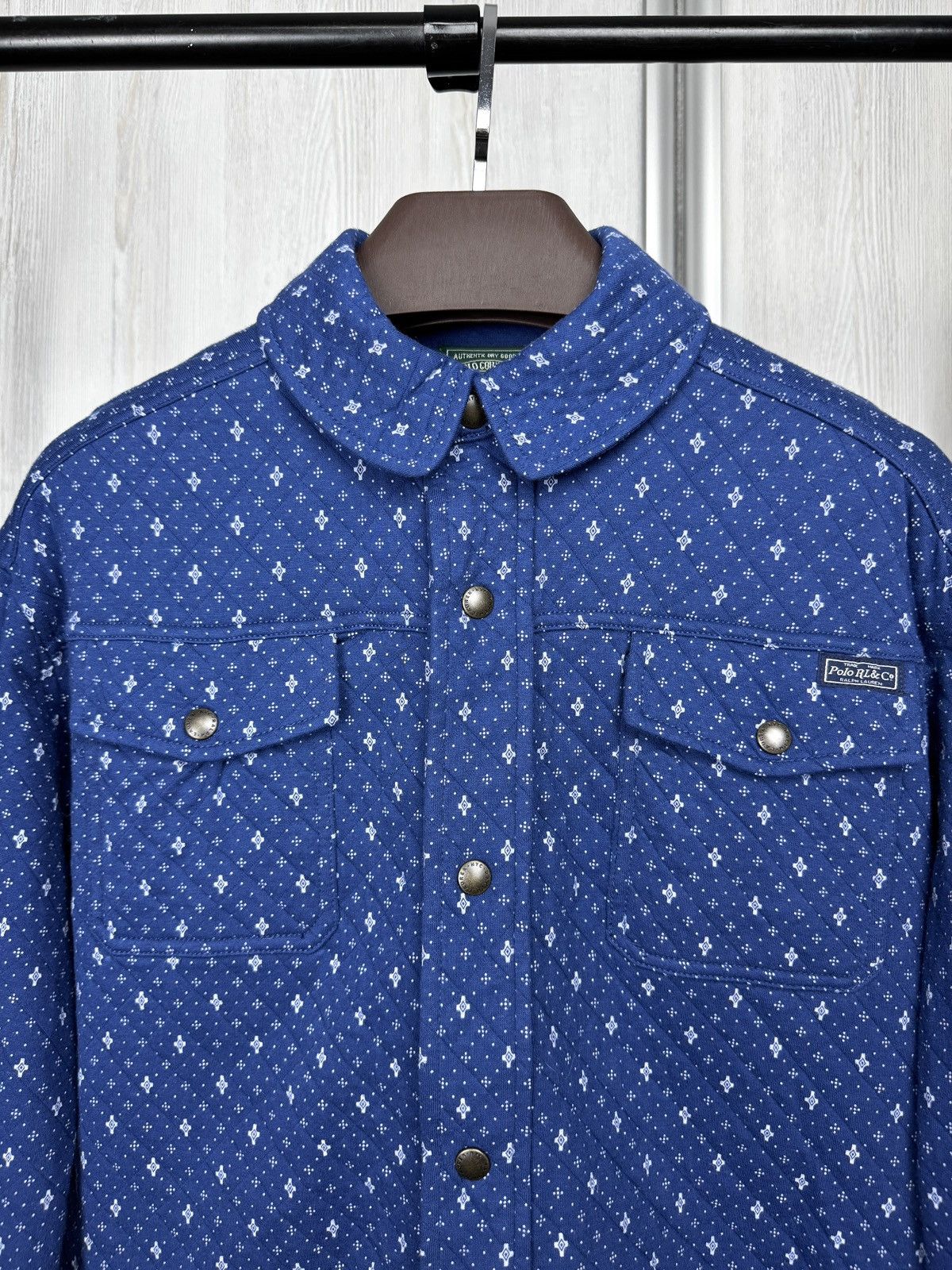 Polo Ralph Lauren Polo Country Ralph Lauren Geometric-Print Double-Knit Jacket Size S / US 4 / IT 40 - 3 Thumbnail