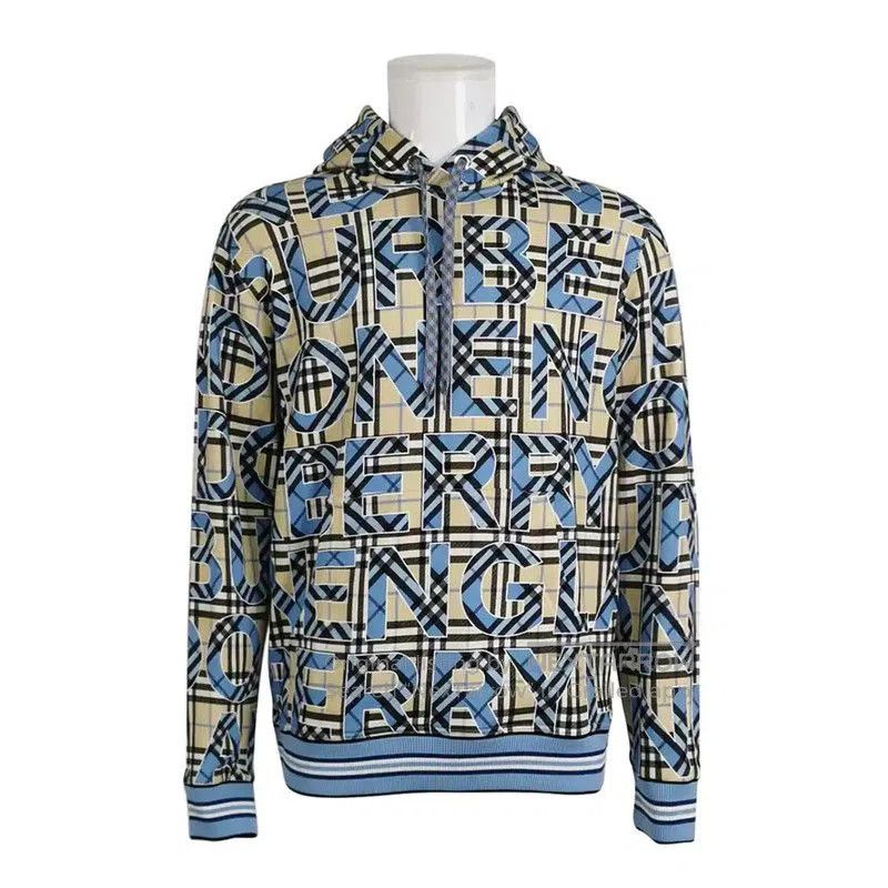 Burberry Burberry Men's Light Blue Cotton Hoodie. Size US S / EU 44-46 / 1 - 3 Thumbnail