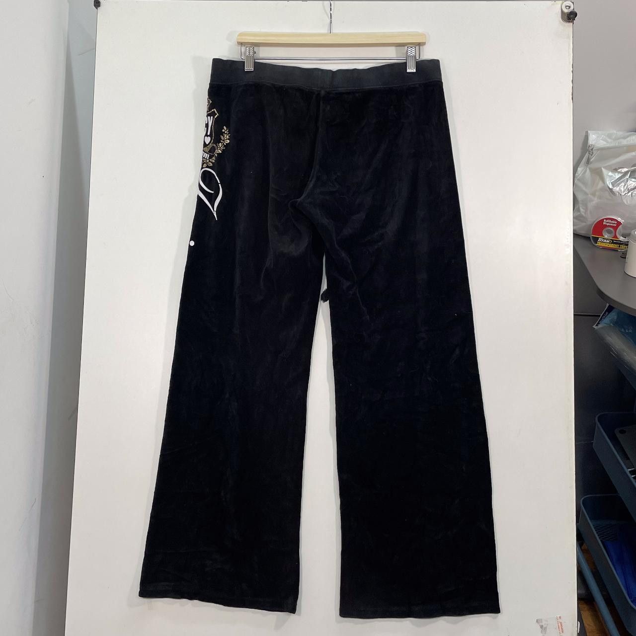 Juicy Couture Black Juicy Couture Velour Track Pant Size 34" / US 12 / IT 48 - 2 Thumbnail