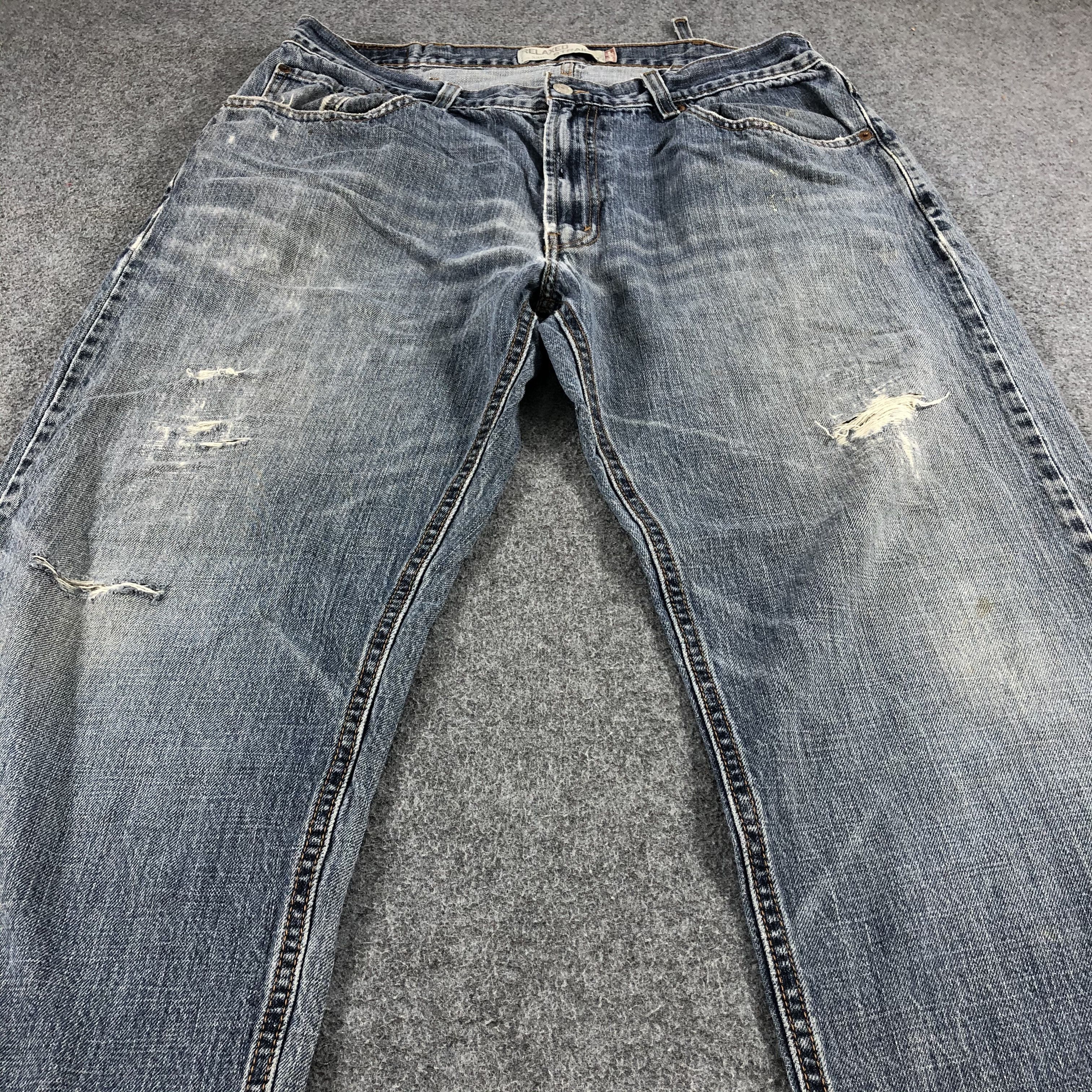 Levi's Vintage Light Wash Levis 559 Jeans-J1240 Size US 37 - 3 Thumbnail