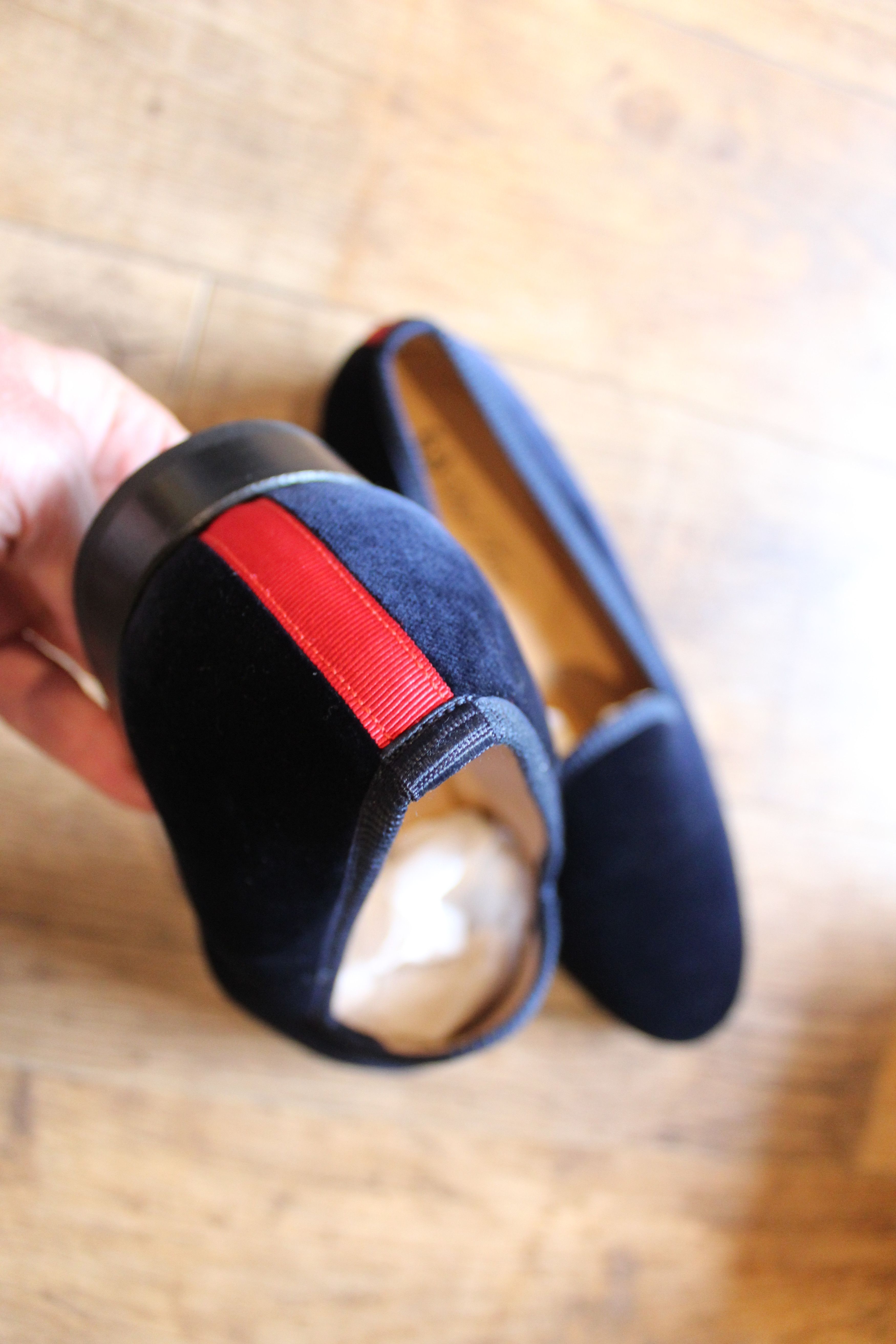 Del Toro Del Toro Men’s Velvet Slippers – Navy – USA 11.5 Size US 11.5 / EU 44-45 - 7 Thumbnail
