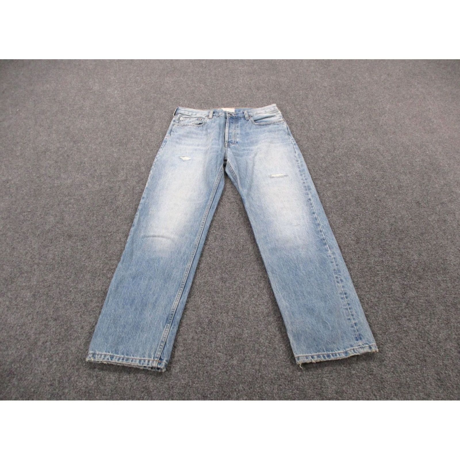 Everlane Vintage Everlane Jeans 25 Blue Denim - Relaxed Straight Fit - 5-Pocket Size 42" / US 20 - 2 Thumbnail