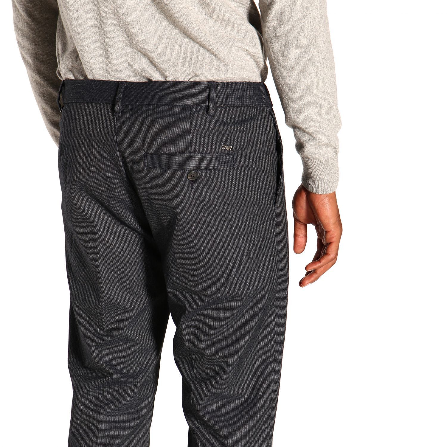 Emporio Armani Emporio Armani 밴딩디데일 Trousers Size US 32 / EU 48 - 10 Thumbnail