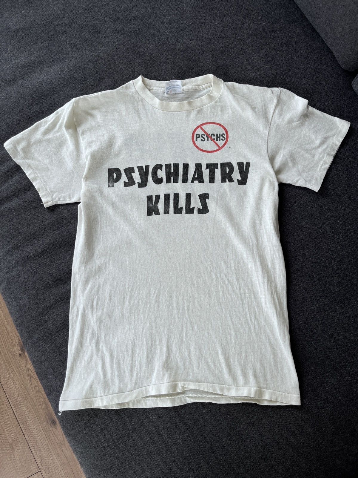 Psychiatry Kills Psych Buster Vintage Made in USA T-shirt