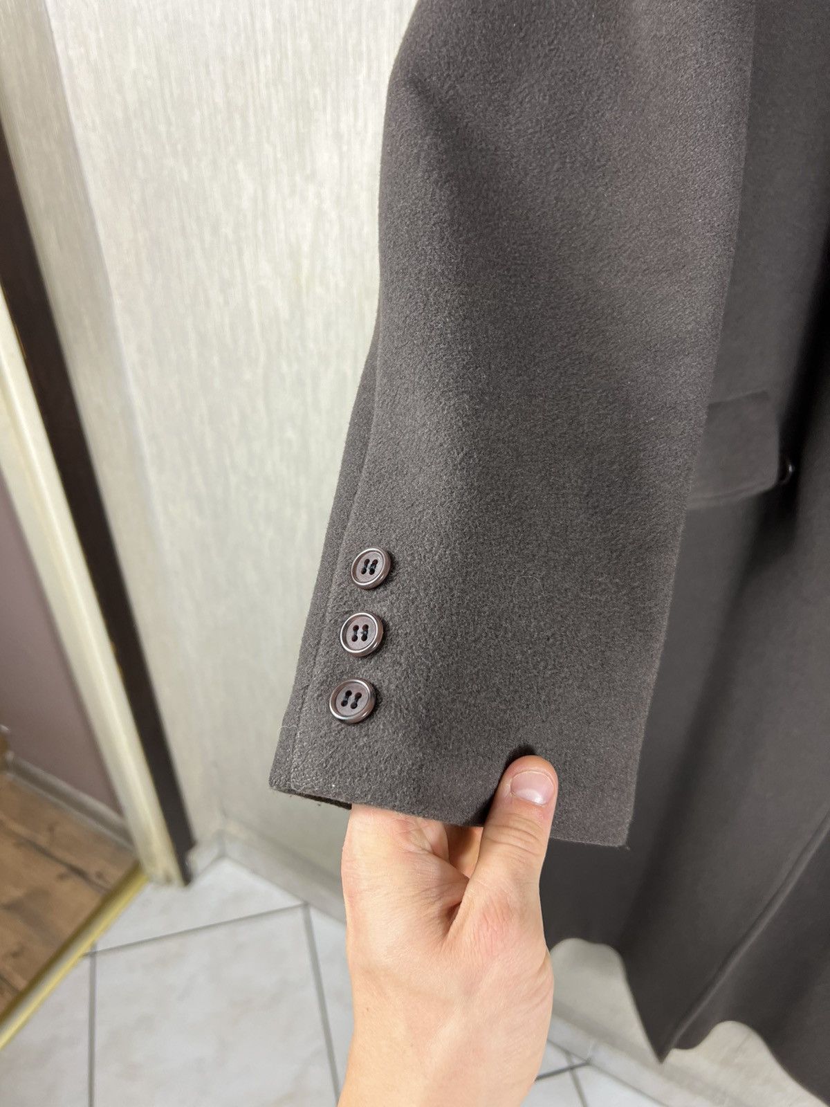 Mulberry Vintage 90s Mulberry wool cashmere double-breasted long coat Size US M / EU 48-50 / 2 - 6 Thumbnail