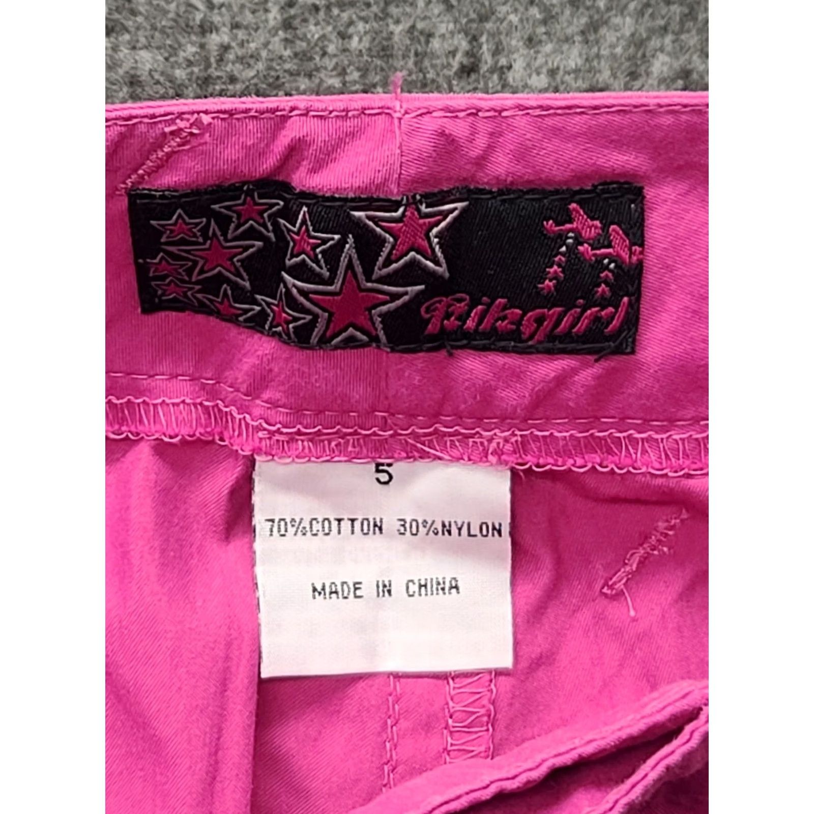 Vintage VINTAGE Kikgirl Pink Cargo Pants Wide Leg Y2K Rave 90s 00s Womens 5 Size 27" / US 4 / IT 40 - 4 Thumbnail