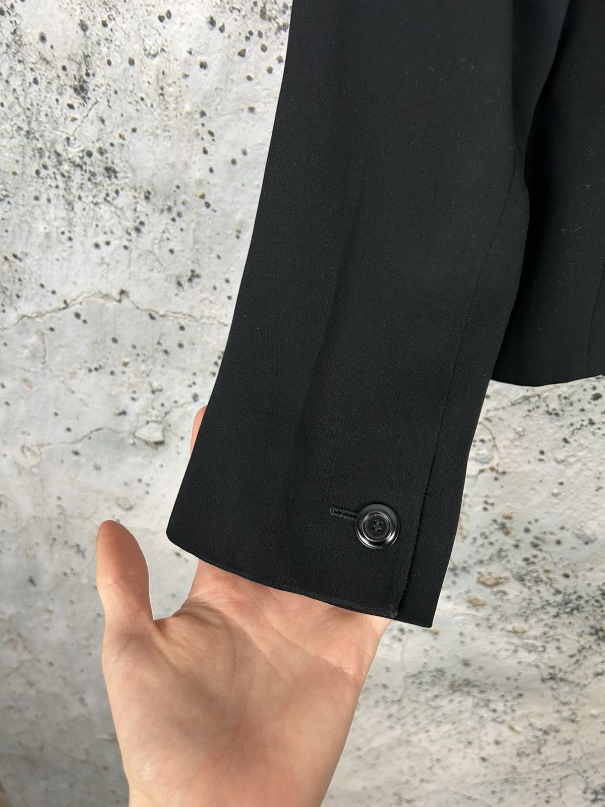 Max Mara × Vintage Vintage Max Mara Studio Made in Italy Black Blazer Luxury Size S / US 4 / IT 40 - 6 Thumbnail