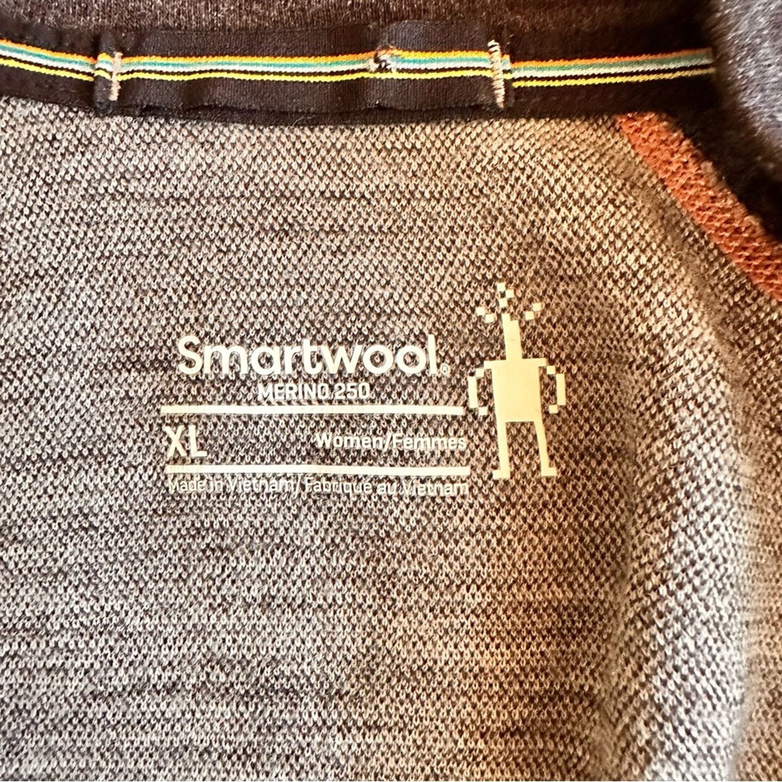 Smartwool Smartwool Merino 250 Baselayer 1/4 Zip – Gray – Size XL Size XL / US 12-14 / IT 48-50 - 8 Thumbnail