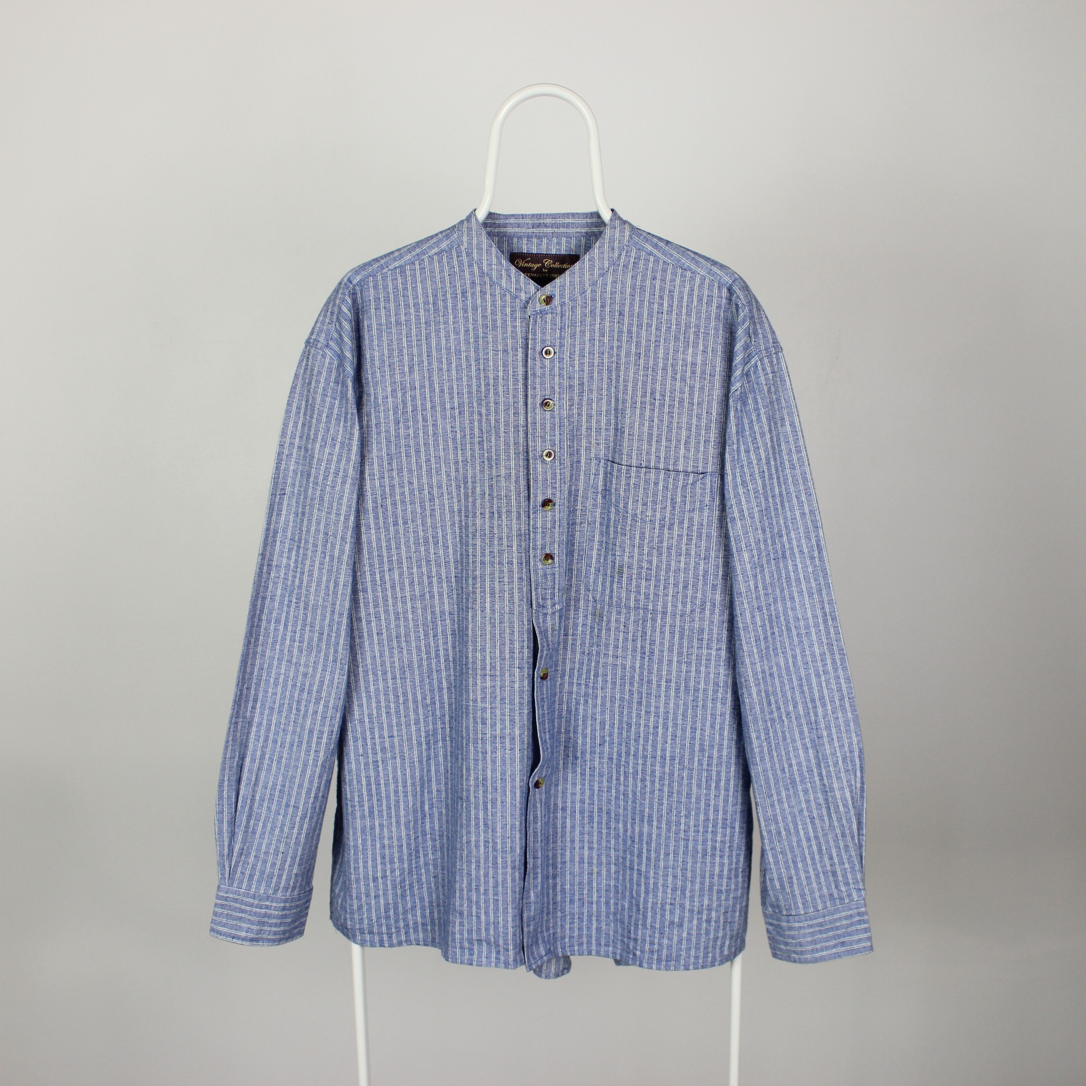 Other Flannel Grandfather Shirt with Grey Ireland Lalley M L Size US M / EU 48-50 / 2 - 4 Thumbnail