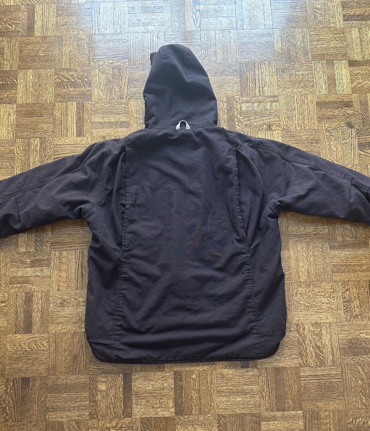 Japanese Brand Vintage Schmidt Workwear Sherpa Lined Hooded Canvas Jacket Size L / US 10 / IT 46 - 7 Thumbnail