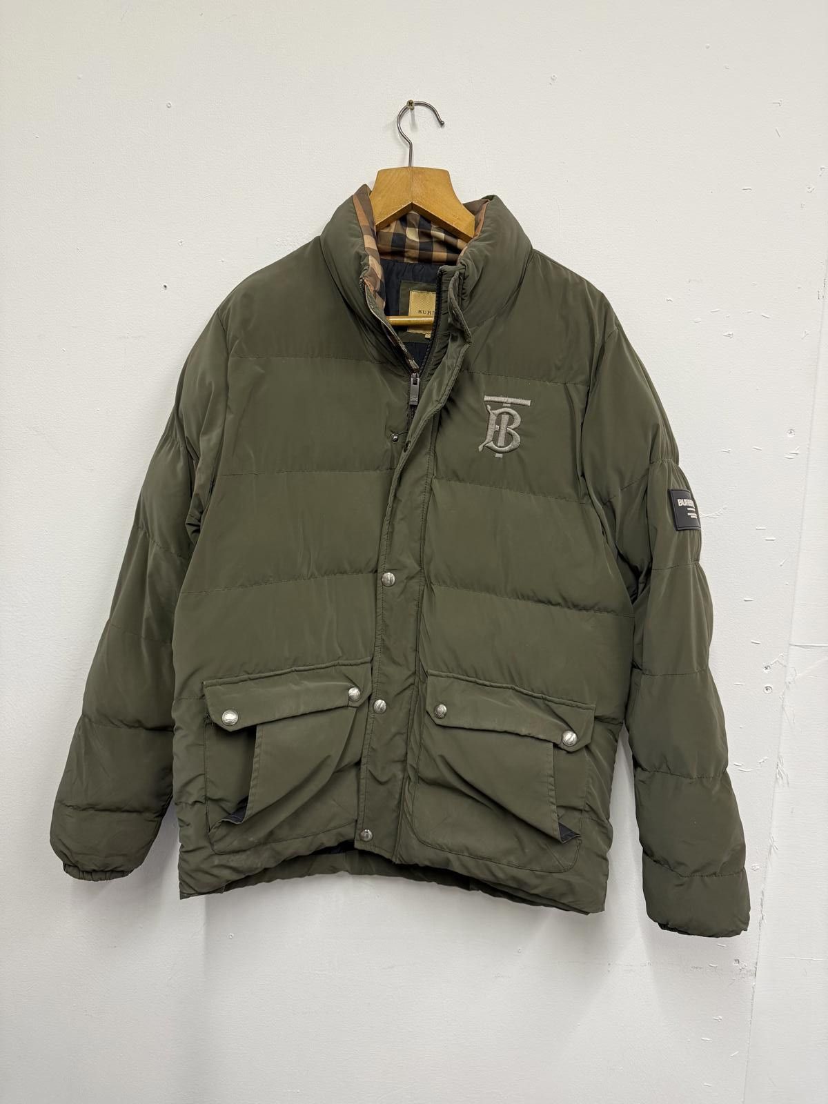 Burberry Burberry Men's Olive Green Puffer Jacket Size US L / EU 52-54 / 3 - 1 Thumbnail