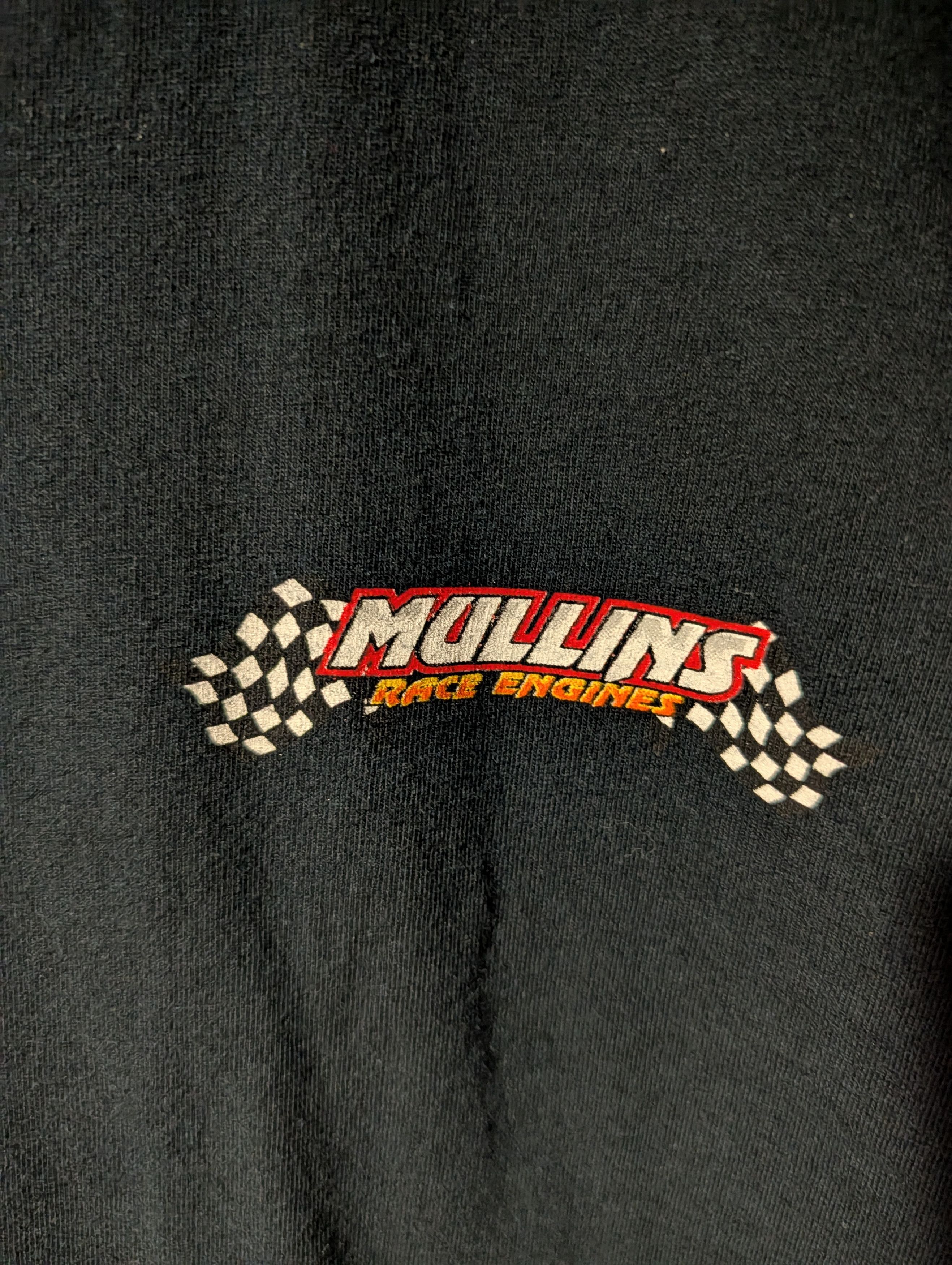NASCAR Vintage Y2K Mullins Race Engines Black X-Large T-Shirt Size US XL / EU 56 / 4 - 4 Thumbnail