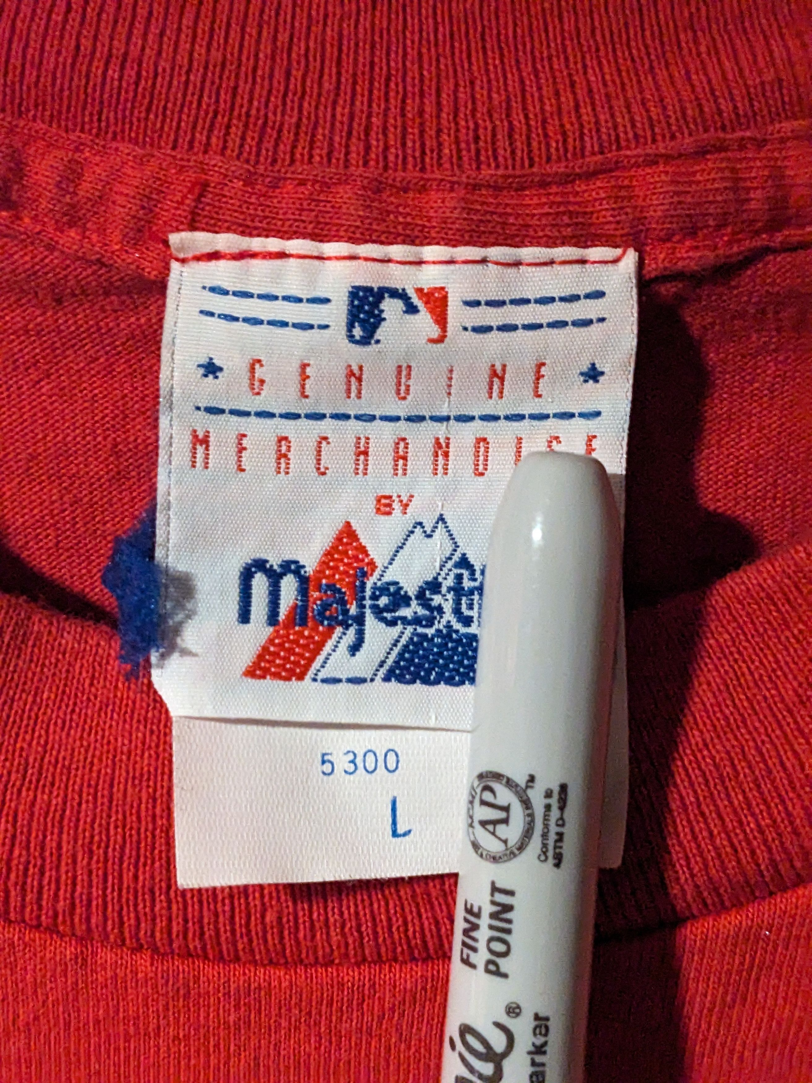 MLB × Vintage Vintage 1996 Phillies Fan Fest All Star Pinnacle T-Shirt Size US L / EU 52-54 / 3 - 5 Thumbnail