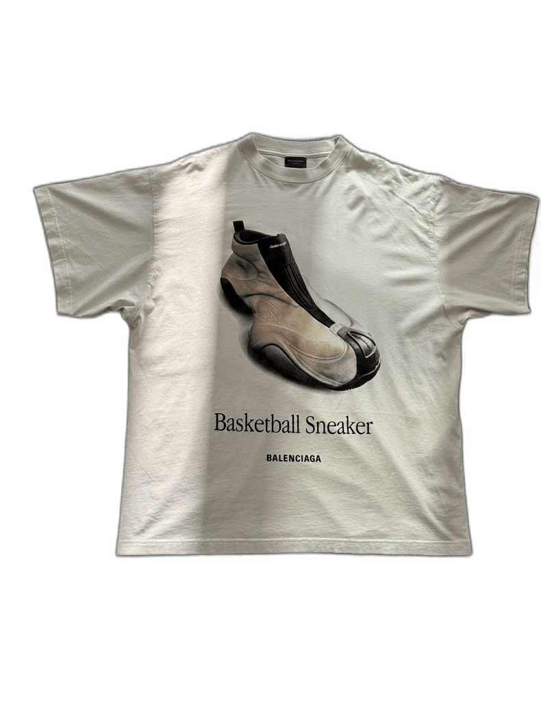 Balenciaga Balenciaga Basketball Sneaker Logo T-shirt-yf Size US M / EU 48-50 / 2 - 1 Thumbnail