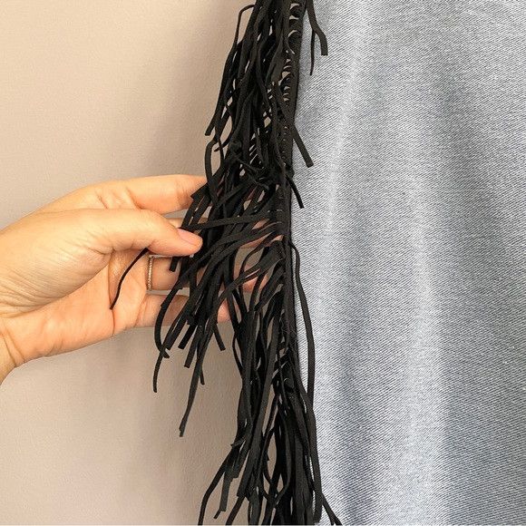 Other Oneteaspoon Low Rise Denim Leggings w/ Fringe - Small 🐴 Size 28" / US 6 / IT 42 - 4 Thumbnail
