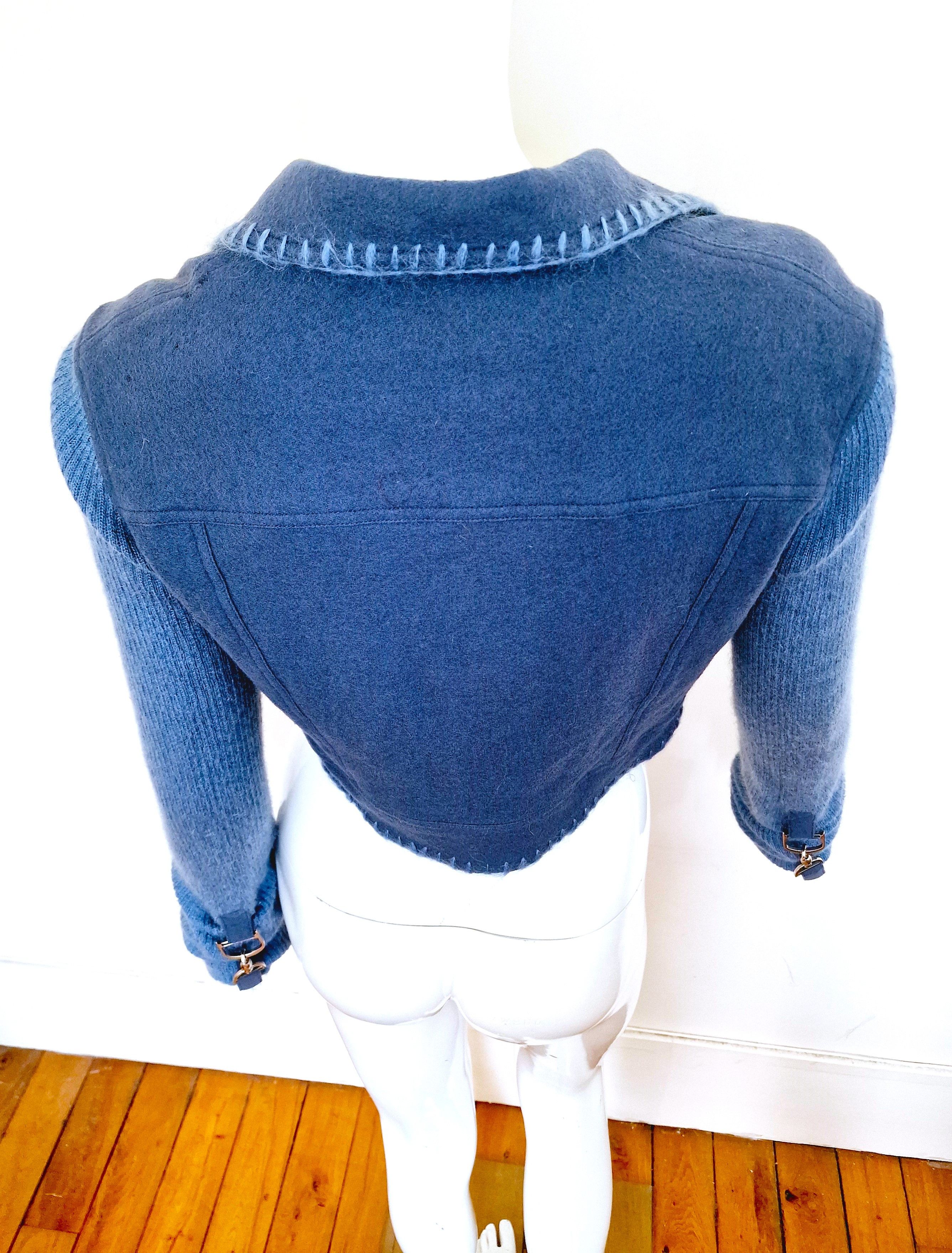 Dior Christian Dior John Galliano Horsebit F/W 2000 Saddle Jacket Size M / US 6-8 / IT 42-44 - 8 Thumbnail