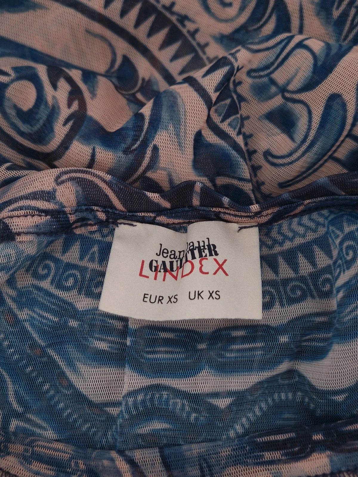 Jean Paul Gaultier JPG Tattoo Mesh Top Size XS / US 0-2 / IT 36-38 - 6 Thumbnail