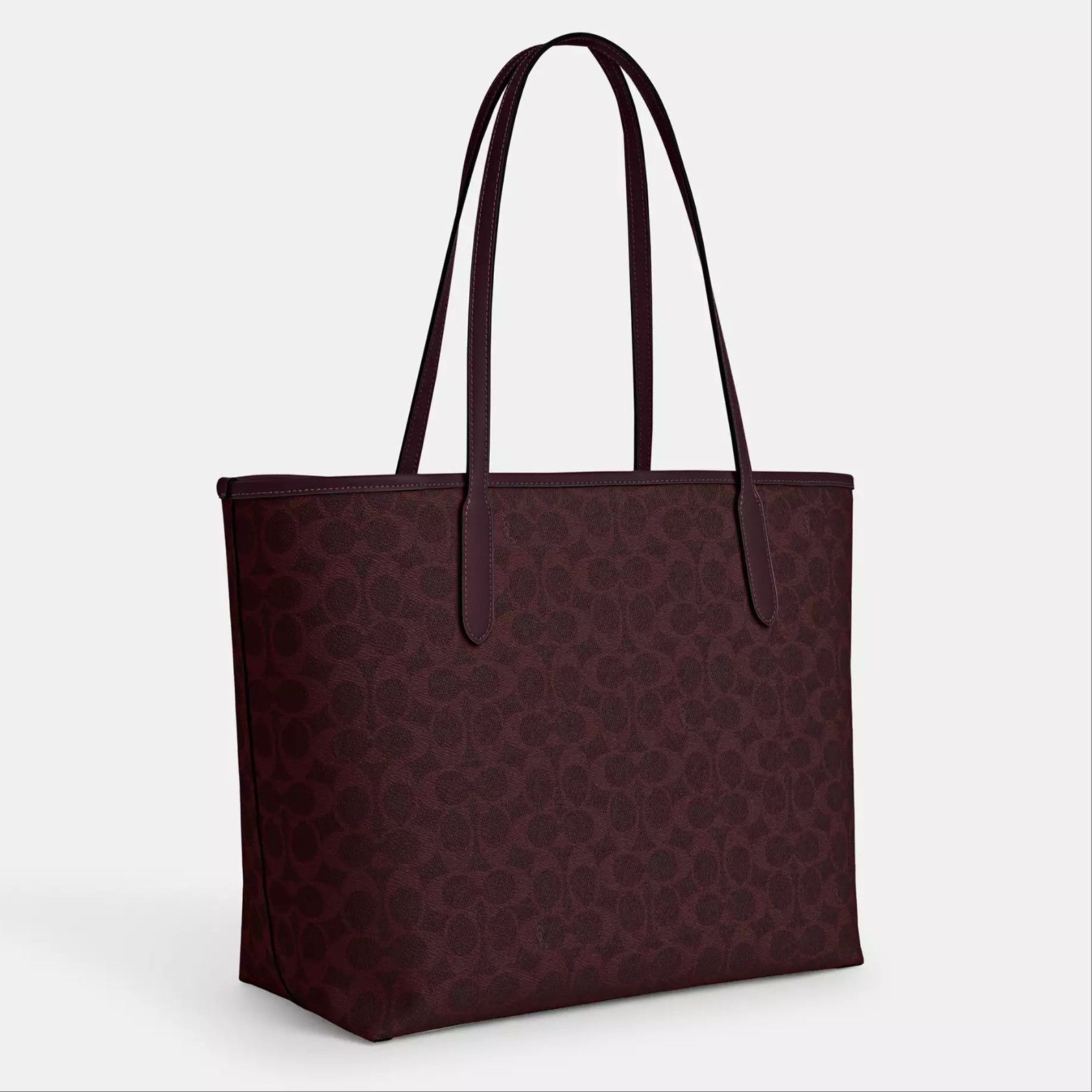 Coach City Tote Bag In Signature Canvas CV976 Size ONE SIZE - 9 Thumbnail