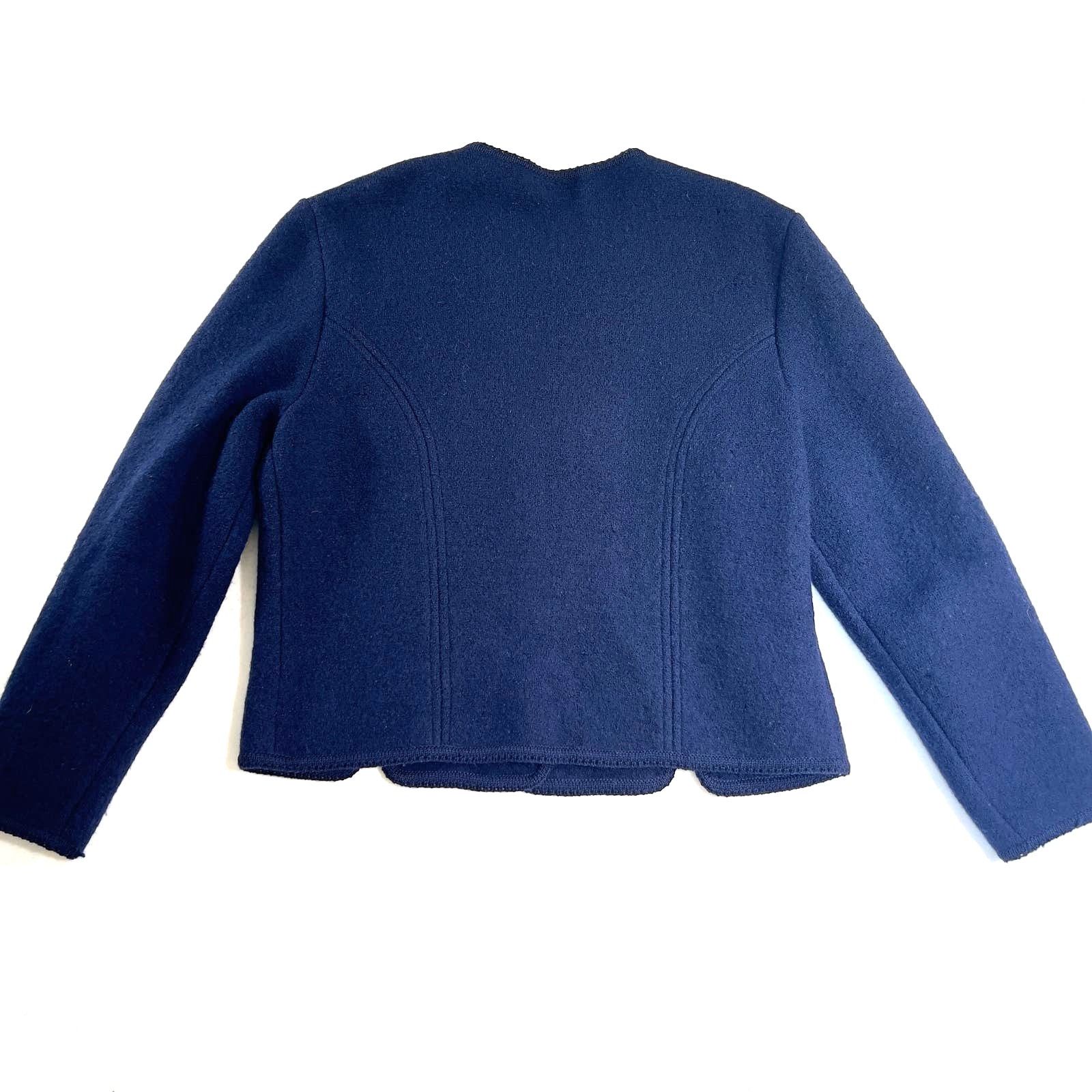 Other MAIRI Boiled Wool Cardigan Sweater Woman S Vintage Jacket Size S / US 4 / IT 40 - 3 Thumbnail