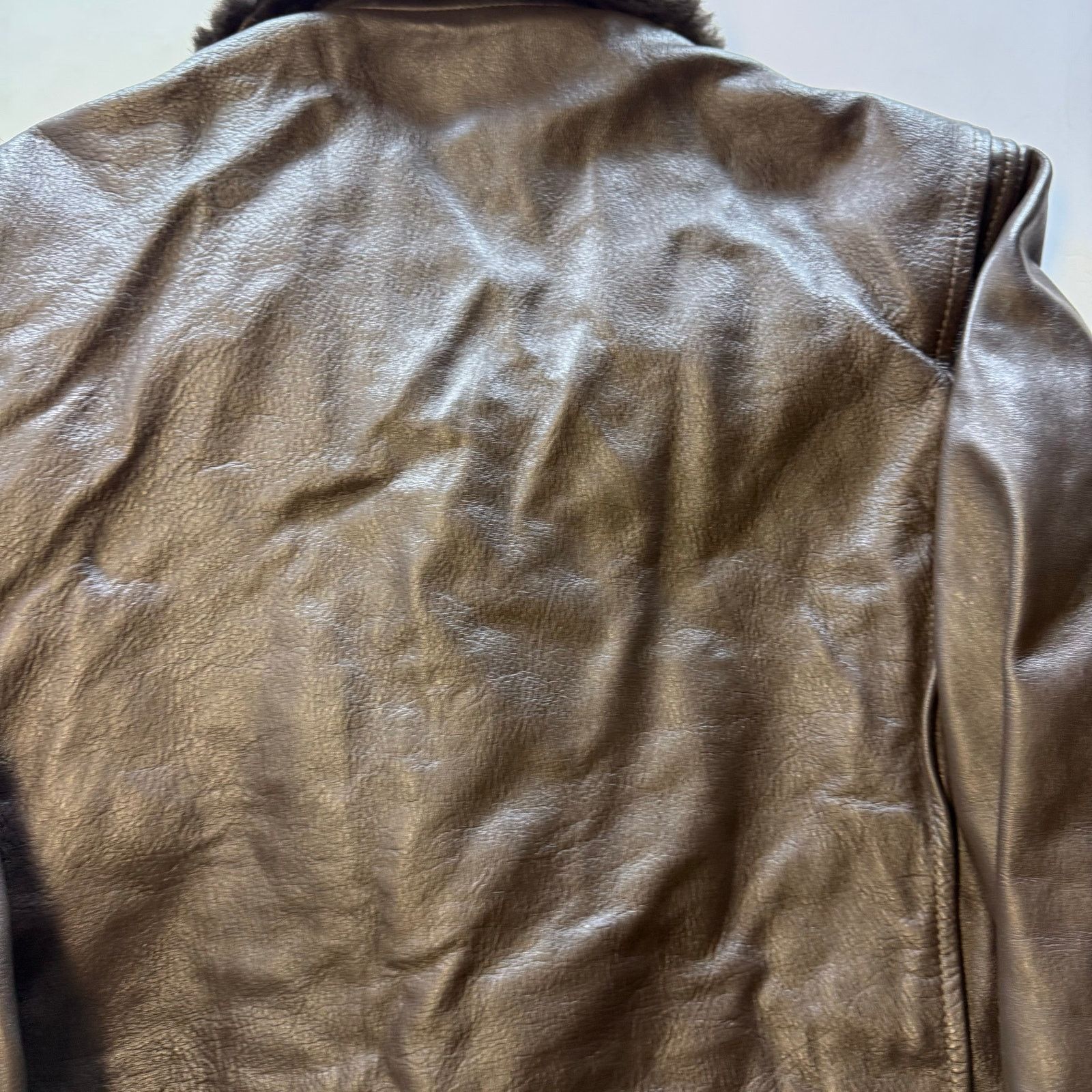Other Jacket Flyer Leather Brill Bros Inc. Brown/Brown Size 40 Size US XXS / EU 40 - 19 Thumbnail