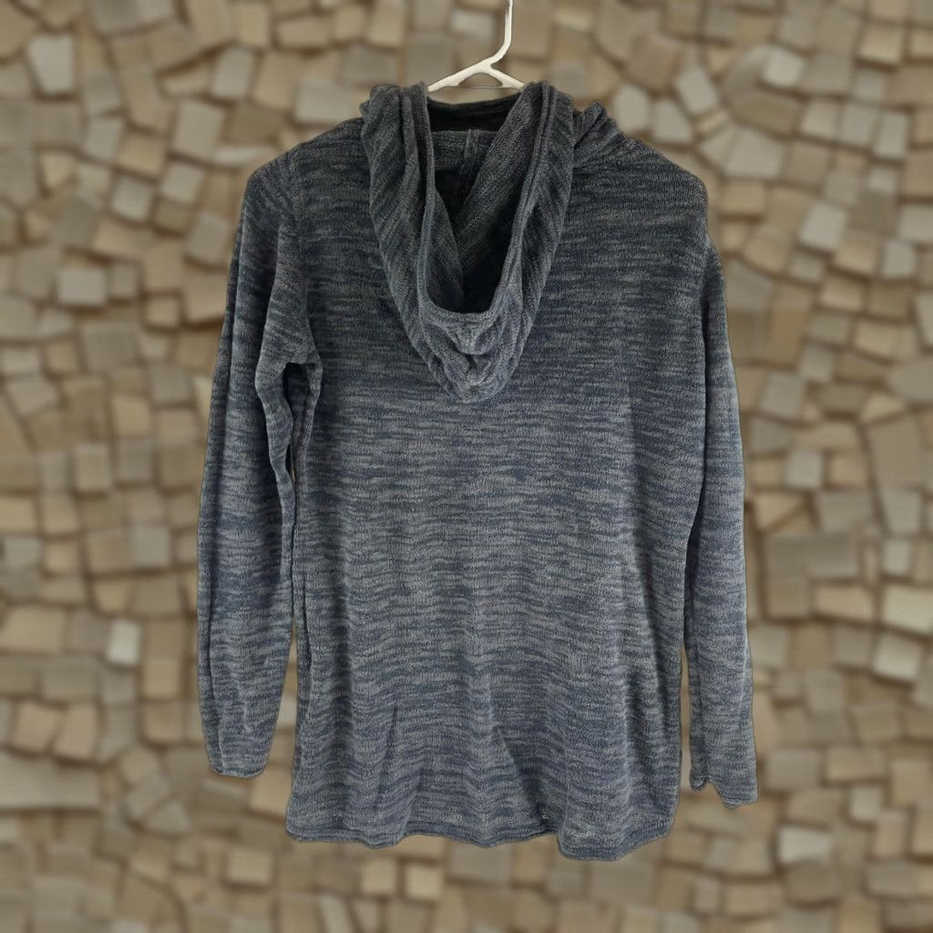 Vintage Ruff Hewn Sweater Women’s Size Large Gray Long Sleeve Hooded Pullover Knit hole Size L / US 10 / IT 46 - 1 Thumbnail