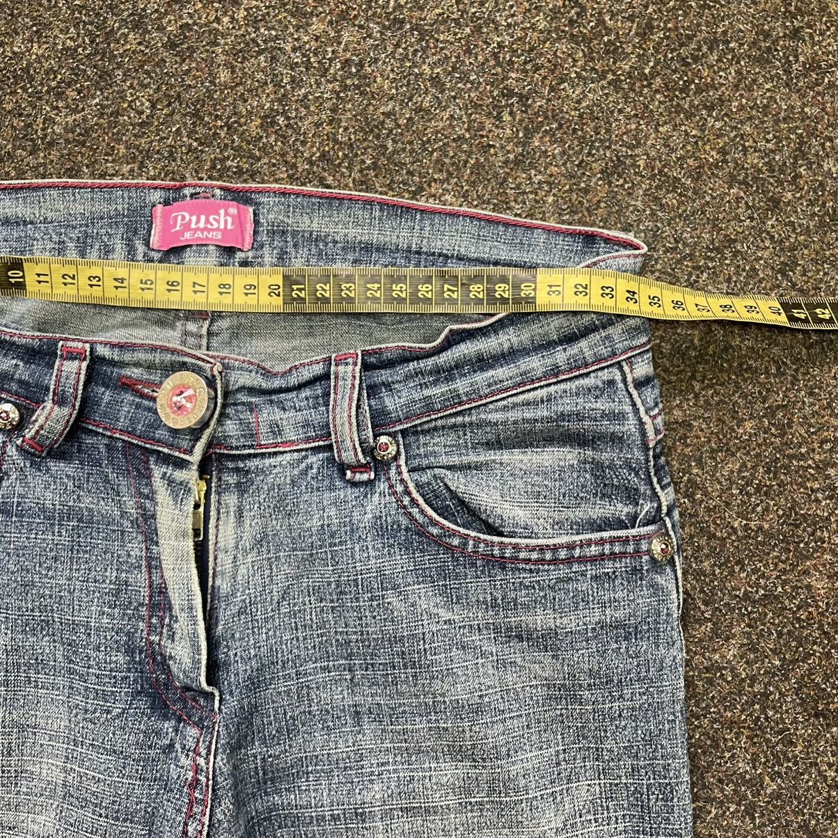 Vintage Vintage Y2K Baggy Wide Leg Jeans Sun Faded Skater 90s Logo Size 32" / US 10 / IT 46 - 7 Thumbnail
