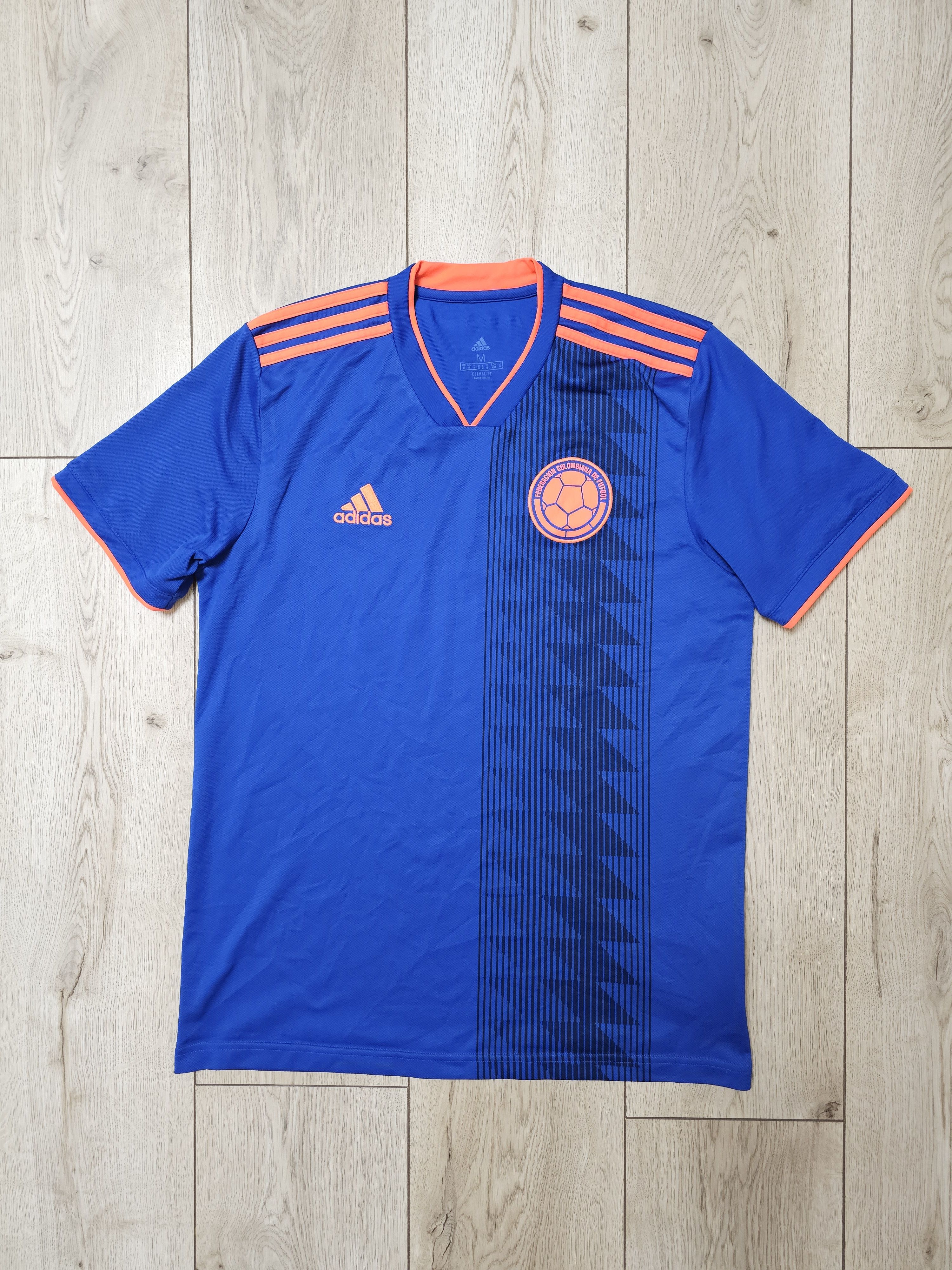 Adidas COLOMBIA 2018 2019 AWAY FOOTBALL SHIRT SOCCER JERSEY Size US M / EU 48-50 / 2 - 1 Thumbnail