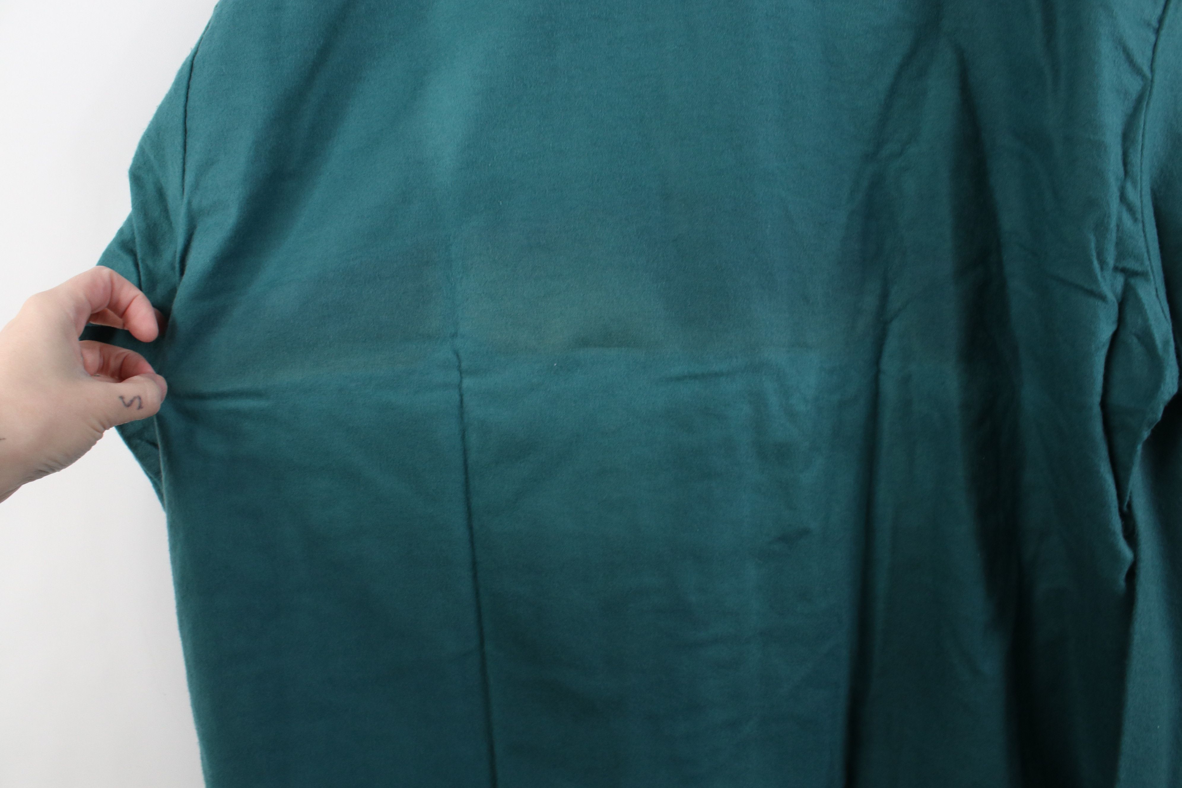 Vintage Deadstock Vintage 70s 80s Cloth Button Shirt Green USA Size US XL / EU 56 / 4 - 14 Thumbnail