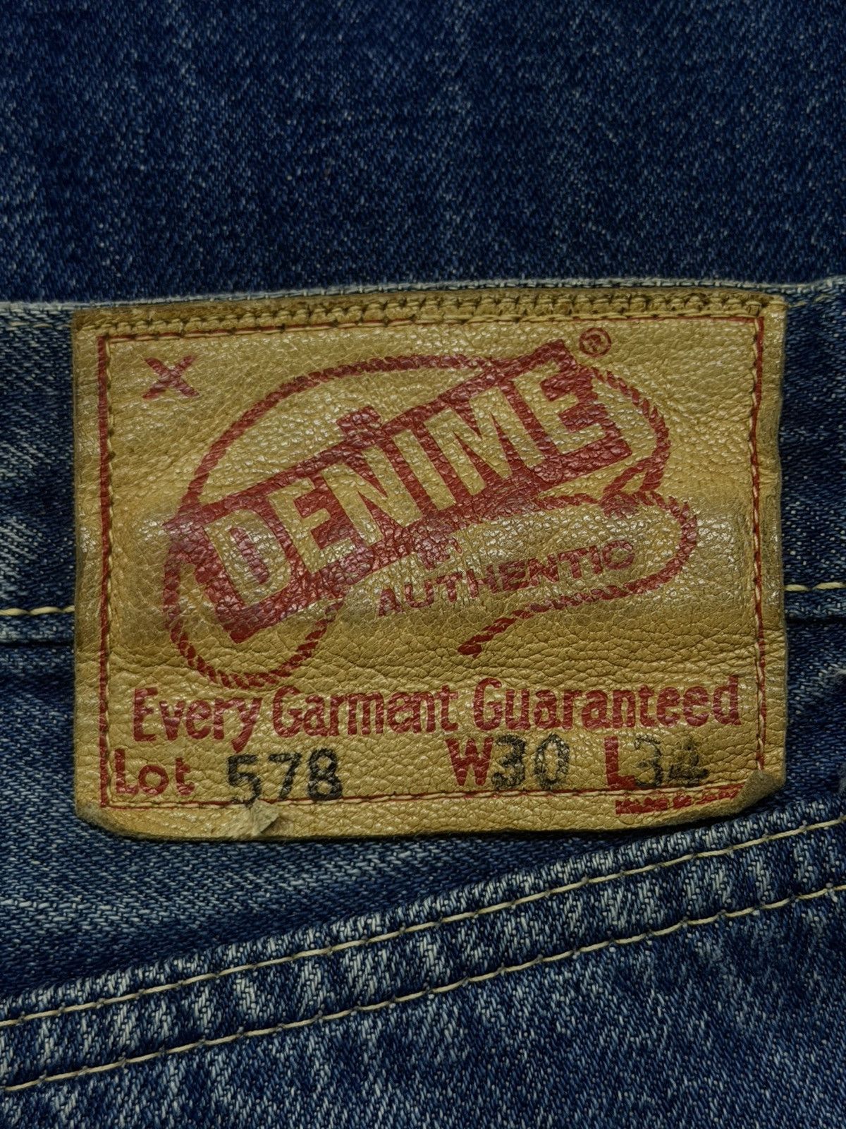 Denime Vintage 00s DENIME Lot 578 Japanese Selvedge Denim Jeans W30 Size US 30 / EU 46 - 14 Thumbnail