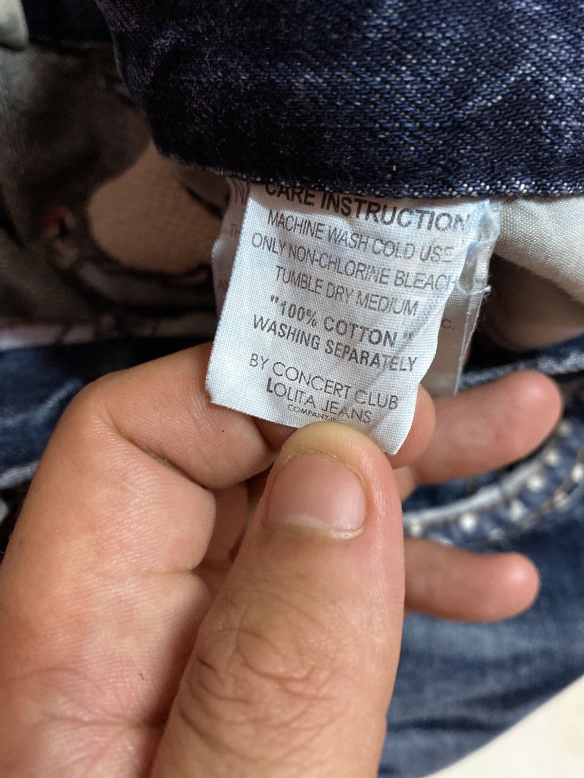 Japanese Brand × Vintage Rare Yoshitomo Nara Lolita Embroidered Jeans Size US 28 / EU 44 - 14 Thumbnail