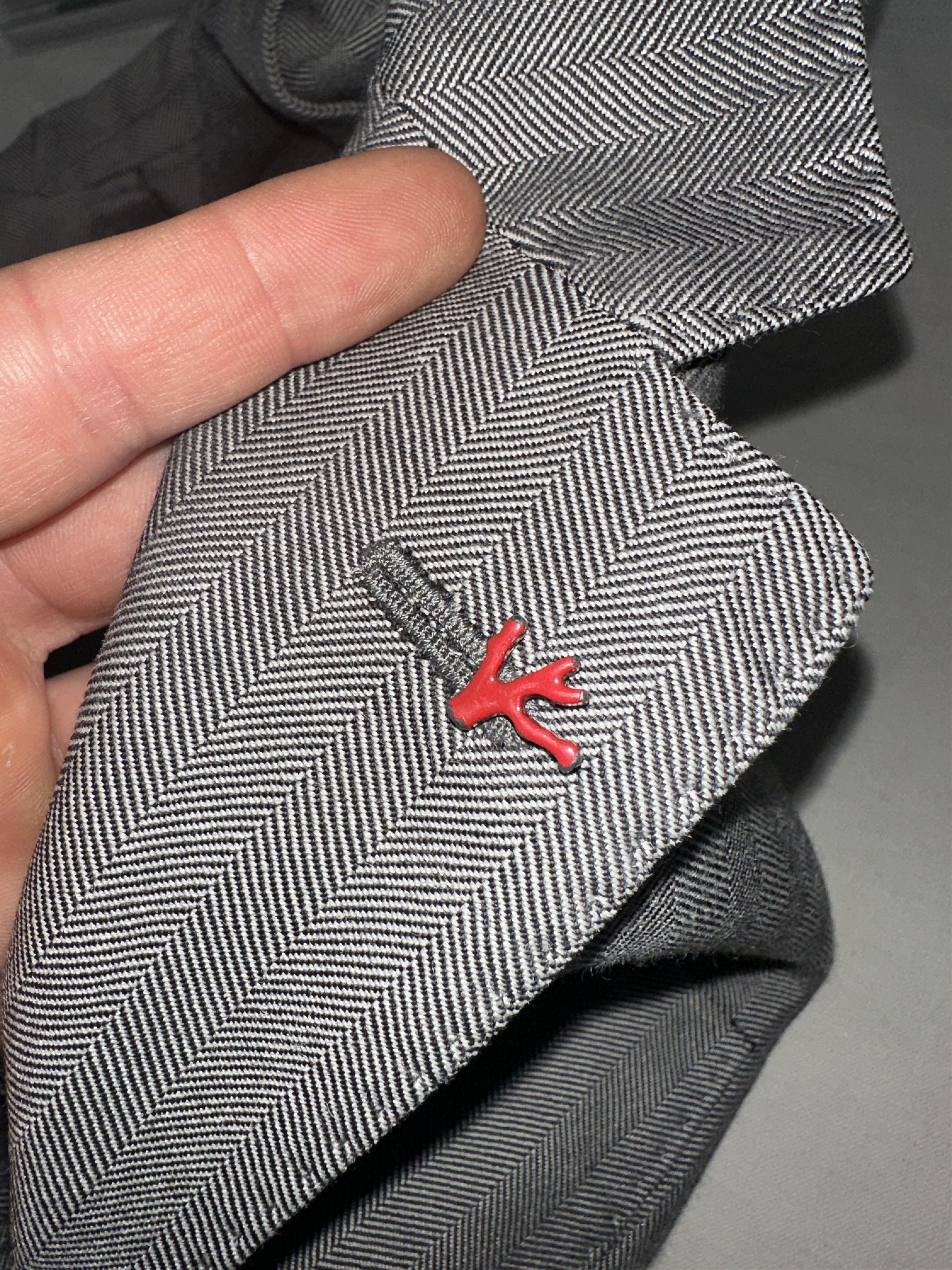 Isaia Isaia Napoli Suit Jacket 52 Gray Wool Linen Sport Coat 3B Size 52R - 4 Thumbnail