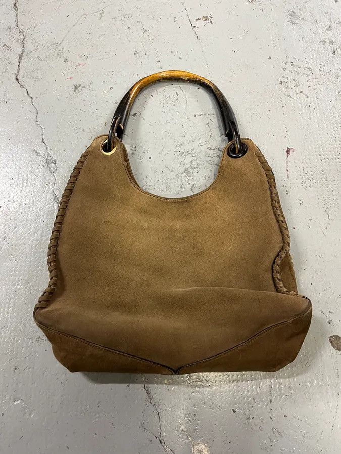 Gucci Gucci Suede Camel Hobo Bag Size ONE SIZE - 5 Thumbnail