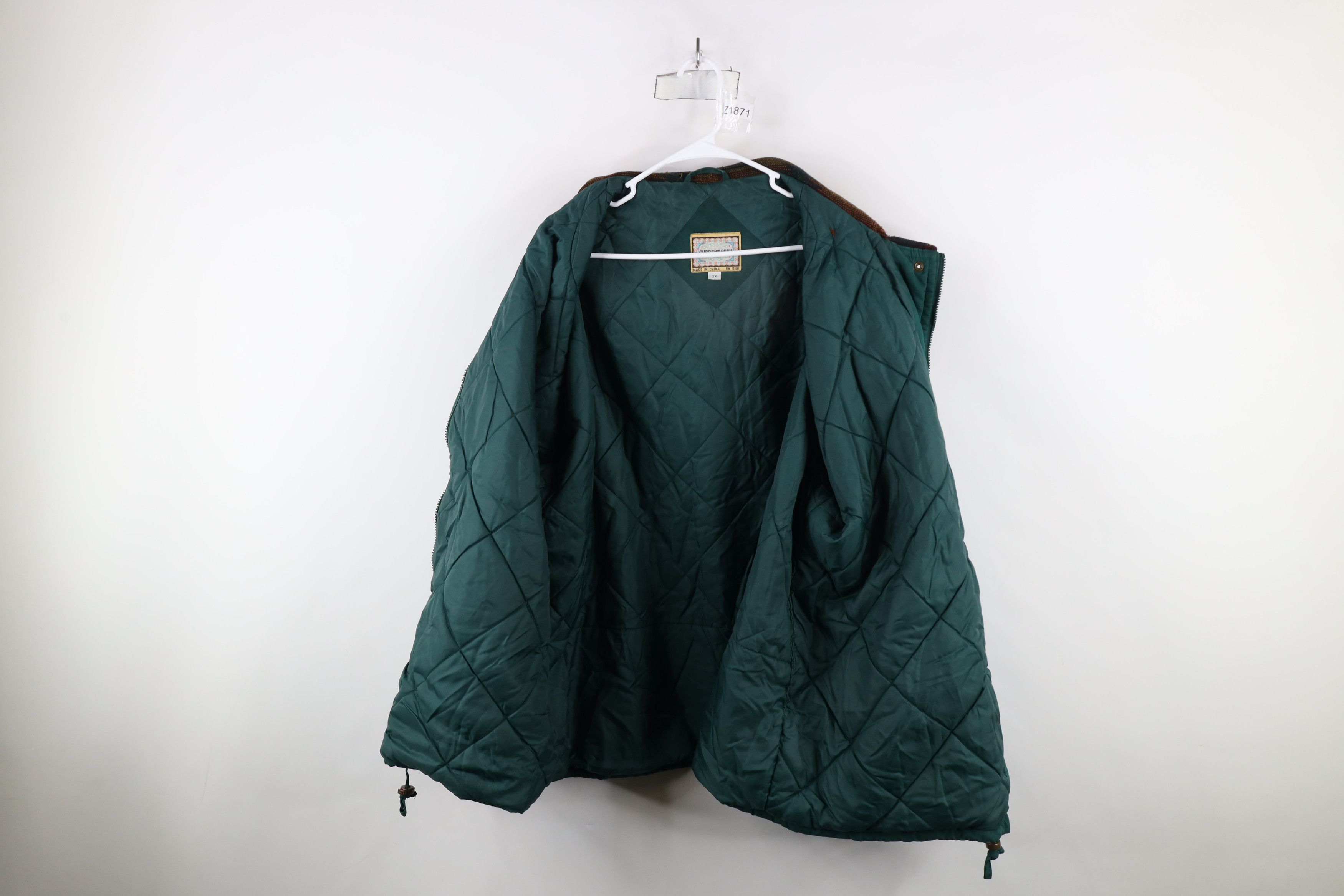 Vintage Vintage 90s Streetwear Rainbow Southwestern Puffer Jacket Size XXL / US 16-18 / IT 52-54 - 12 Thumbnail