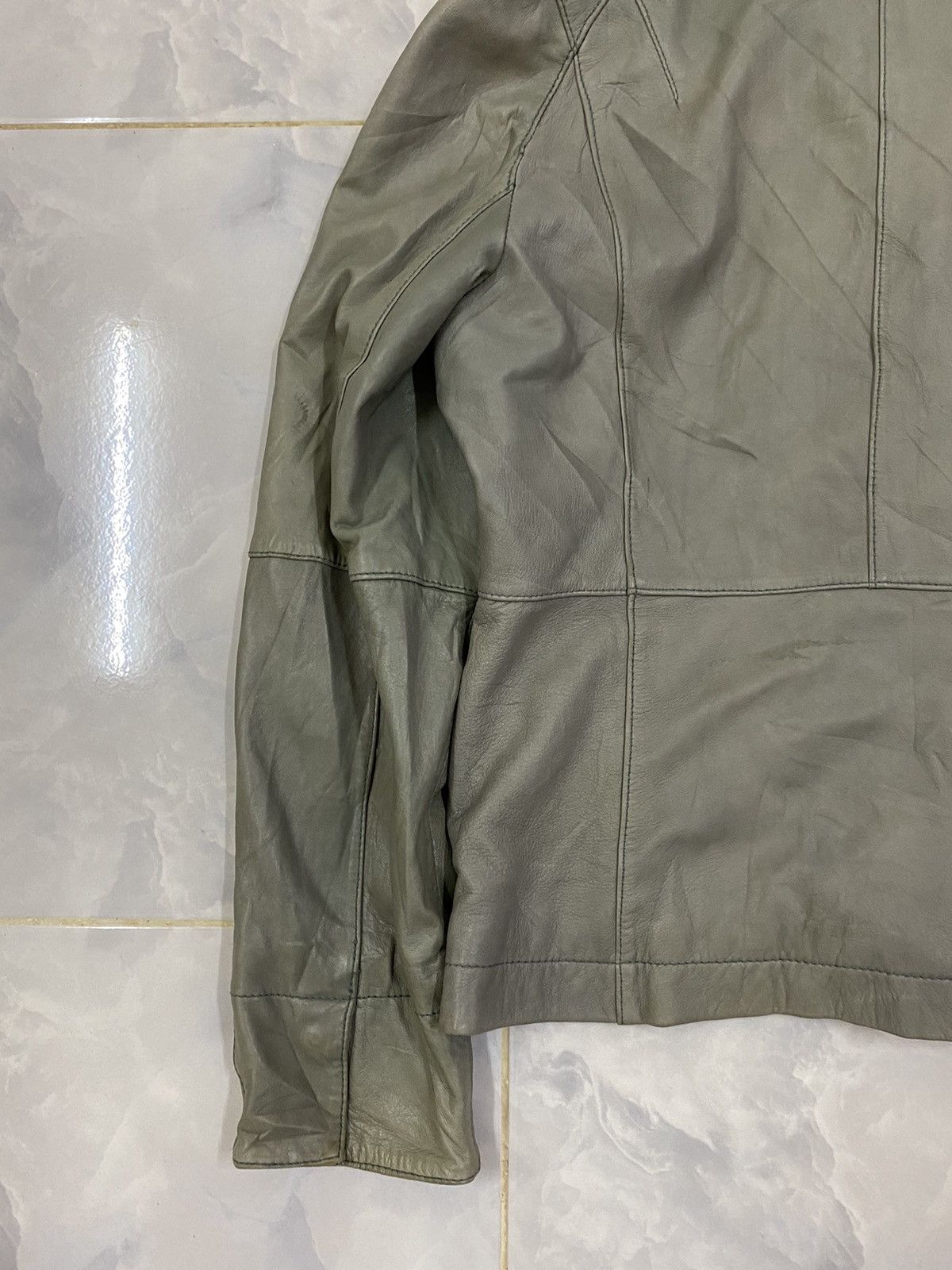 Gianni Valentino Vtg Gianni Lo Giudice Milano Leather Jacket Size M / US 6-8 / IT 42-44 - 8 Thumbnail