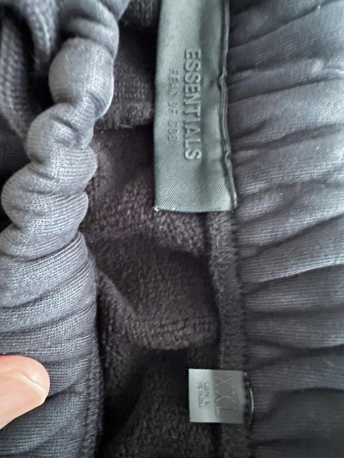 Essentials Fear of God Essentials Logo Black Wide-Leg Sweatpants – XXL Size US 40 / EU 56 - 3 Thumbnail
