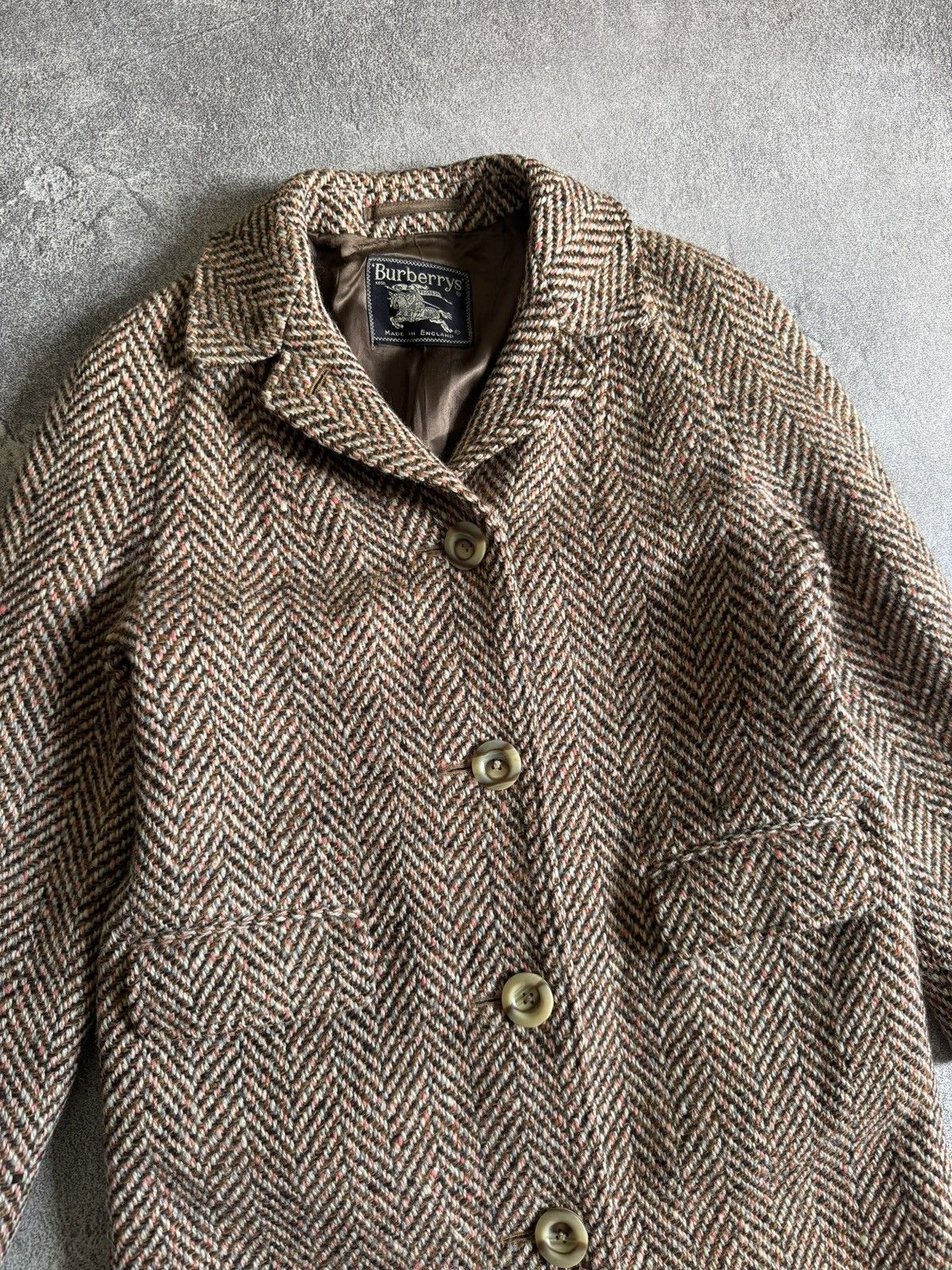Burberry Burberry vintage retro wool long coat 🧥 jacket old money Size S / US 4 / IT 40 - 11 Thumbnail