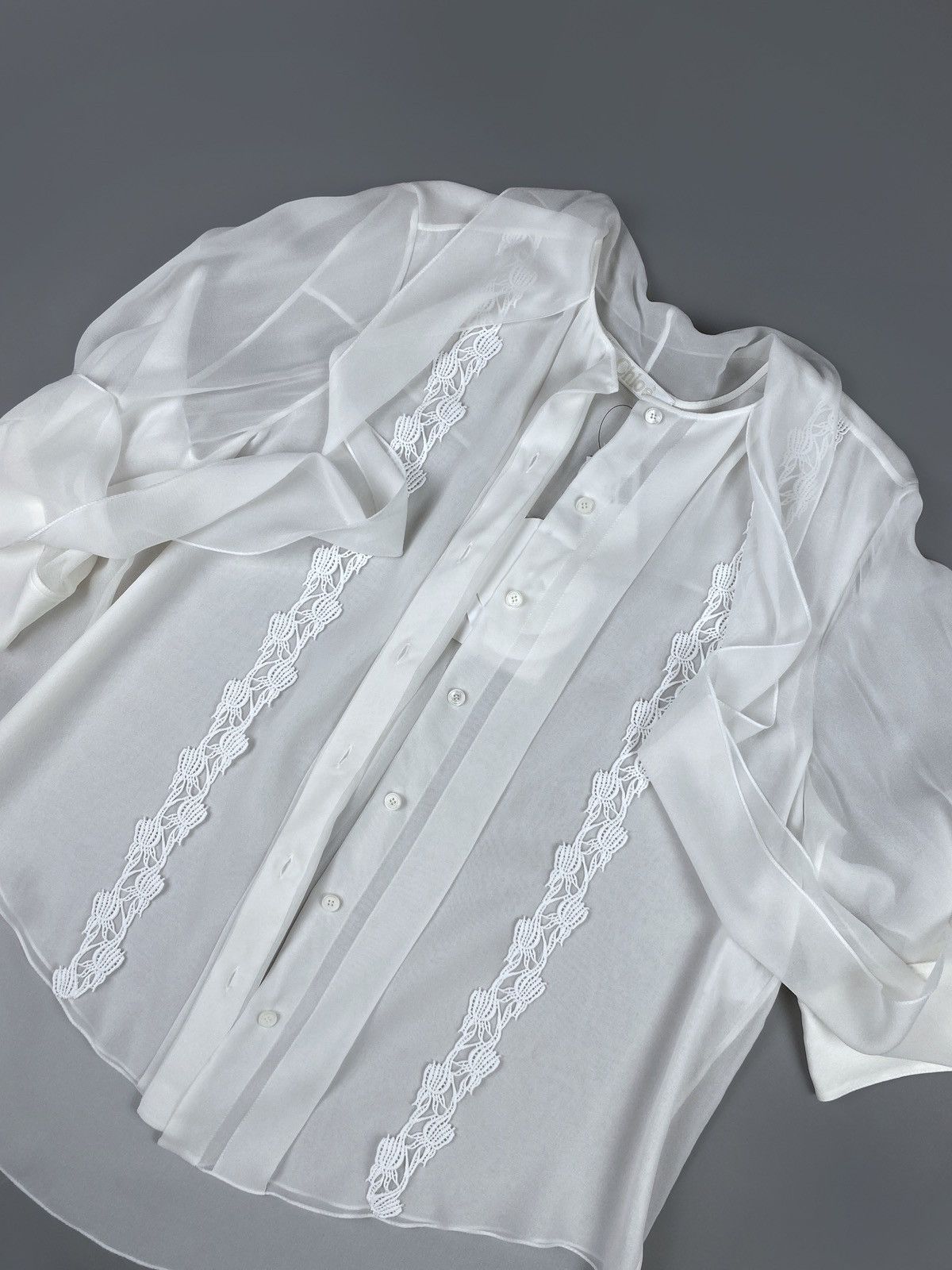 Chloe Chloé Scarf Neck Silk 3/4 Sleeves Shirt Size 44 RRP 1300$ Size L / US 10 / IT 46 - 21 Thumbnail