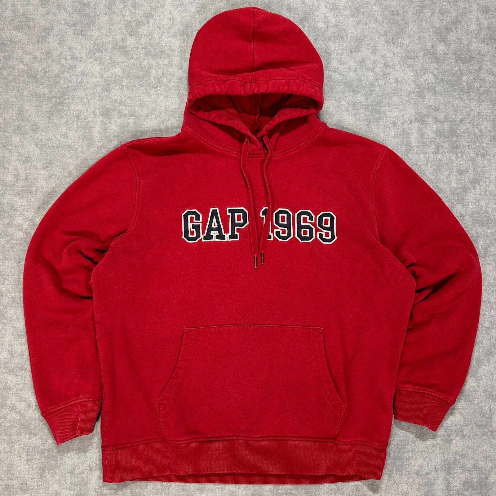Gap Gap 1969 Applique burgundy casual sportswear hoodie mens L Size US L / EU 52-54 / 3 - 1 Thumbnail