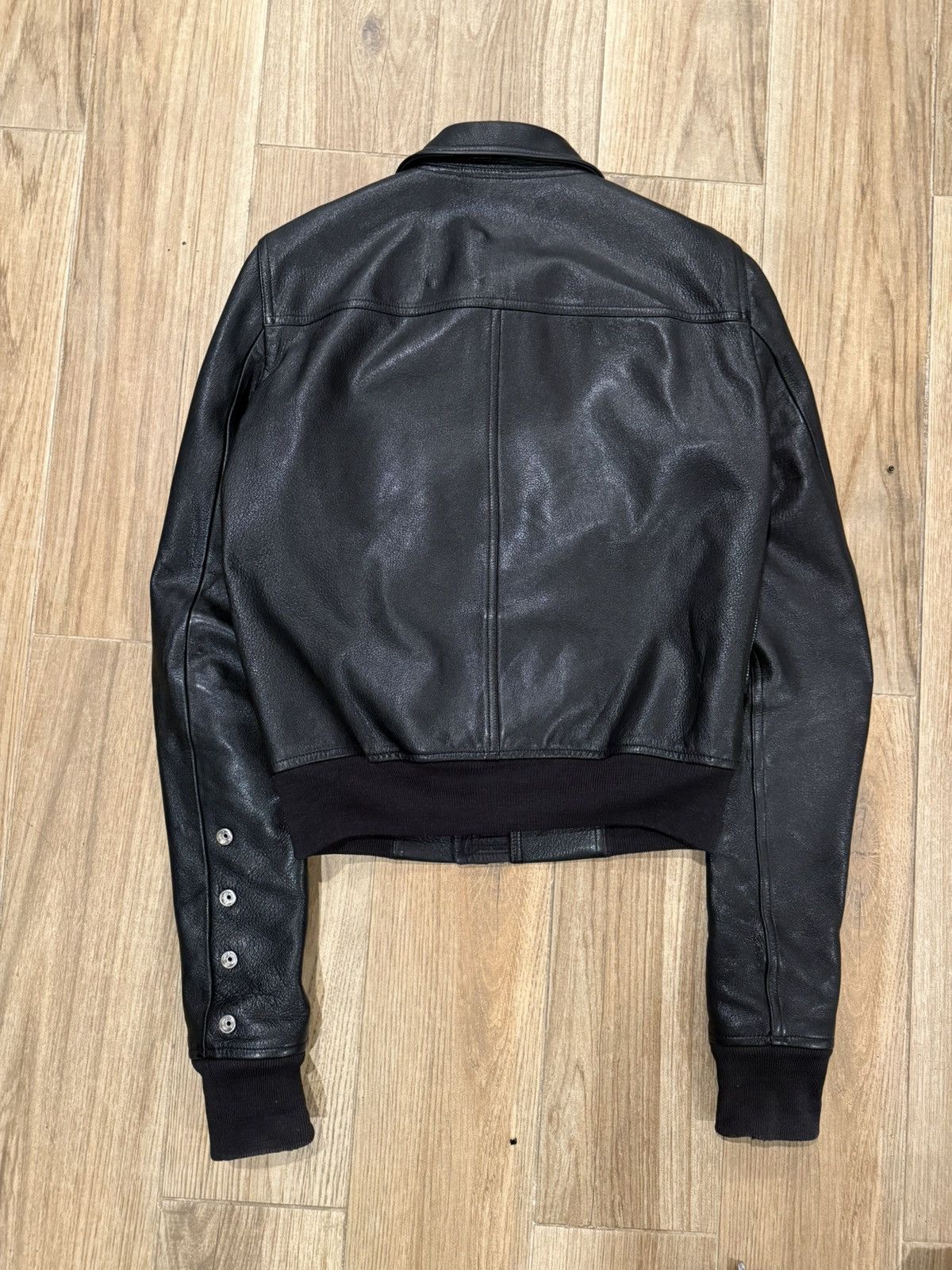 Rick Owens SS17 Rick Owens Walrus Cropped Leather Jacket Size US M / EU 48-50 / 2 - 2 Thumbnail