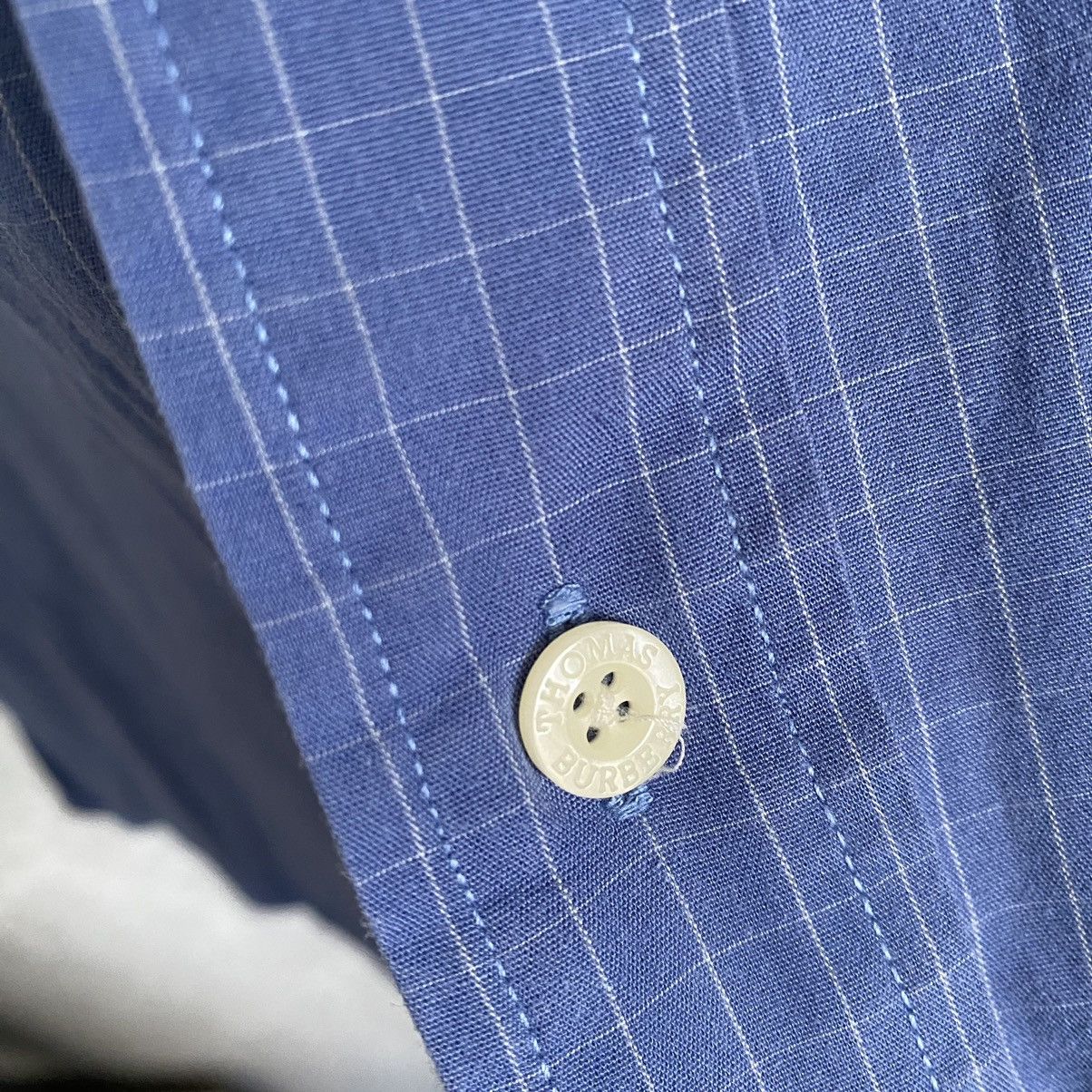 Burberry Vintage Thomas Burberry 90s Pocket Logo Button Up Shirt Size US XL / EU 56 / 4 - 4 Thumbnail